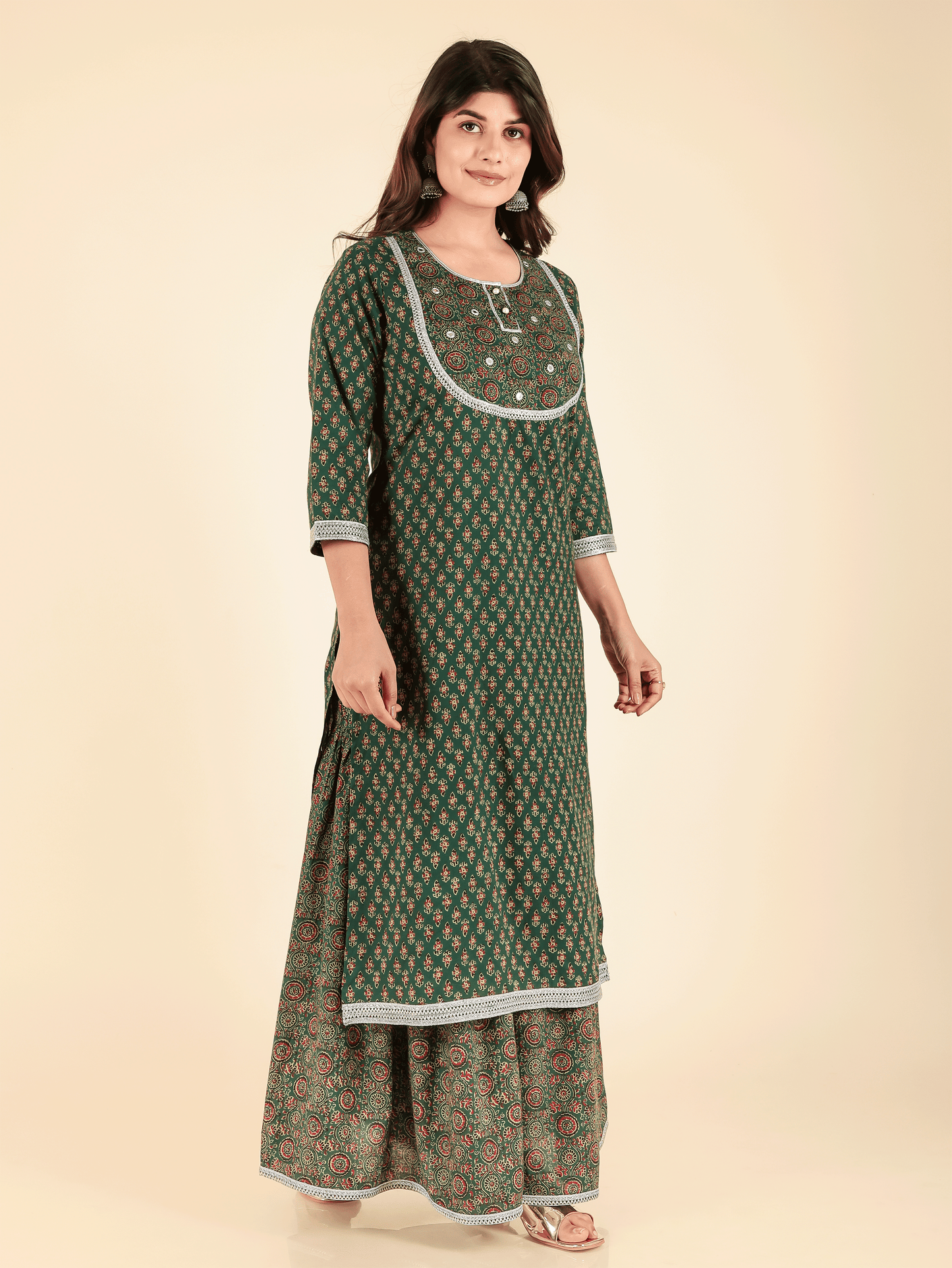 Soft Cotton Floral Kurta