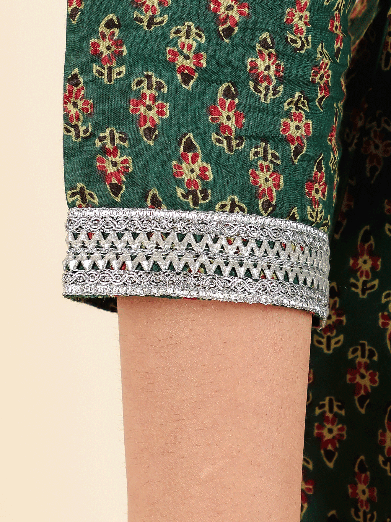 Soft Cotton Floral Kurta