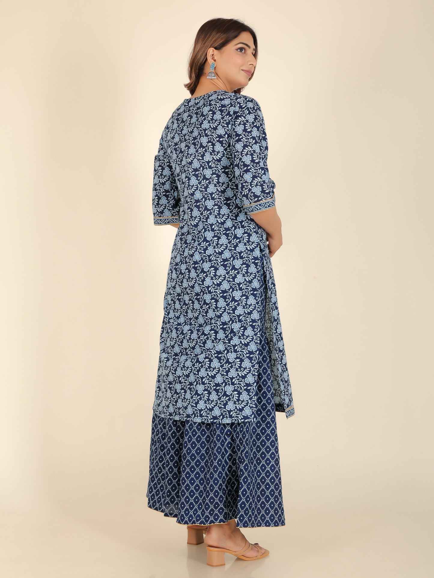 Soft Cotton Floral Kurta