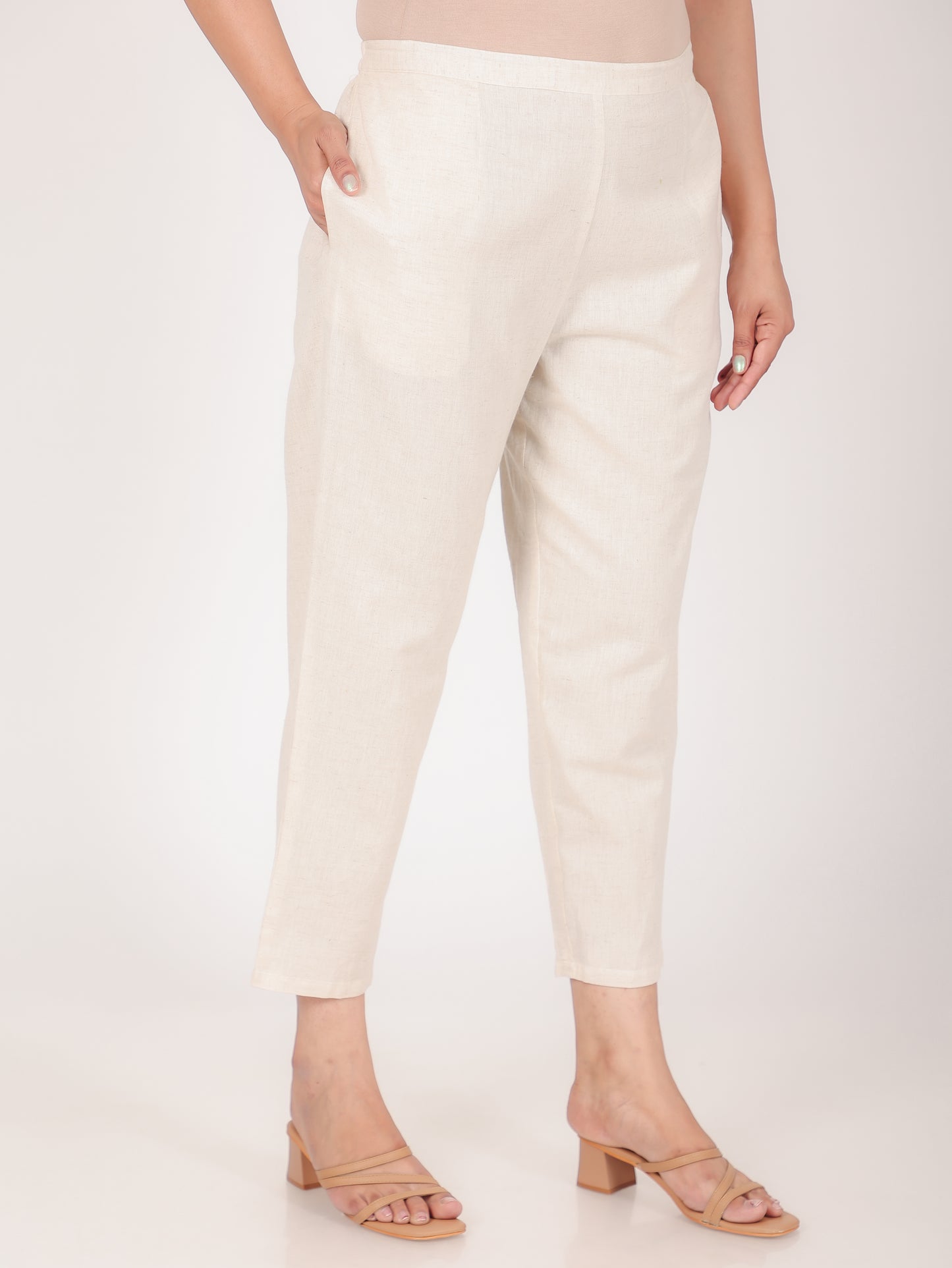 Linen Cotton Solid Pant