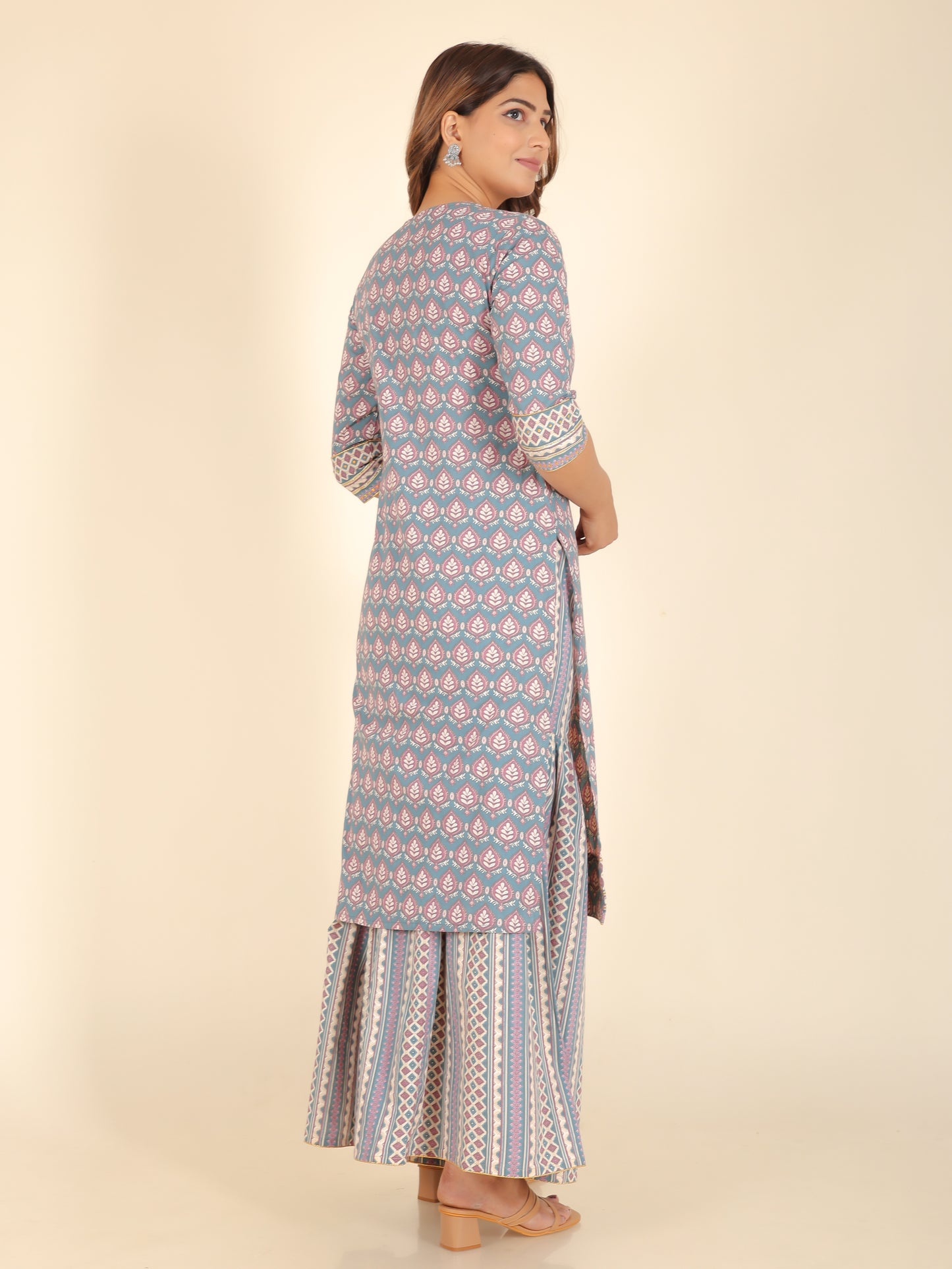 Soft Cotton Floral Kurta