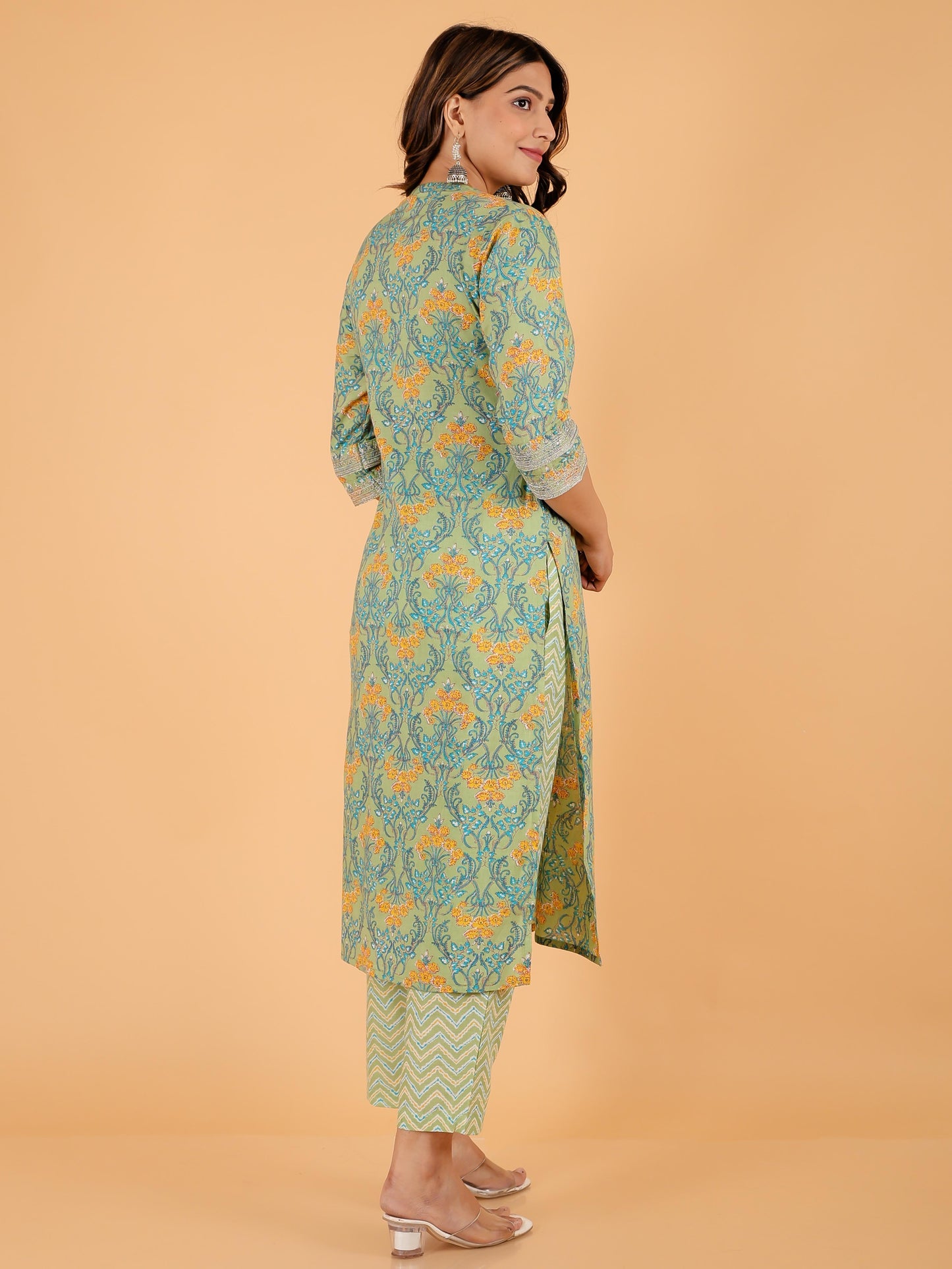 Soft Cotton Floral Kurta