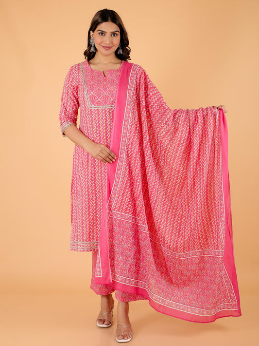 Soft Cotton Cheveron Dupatta