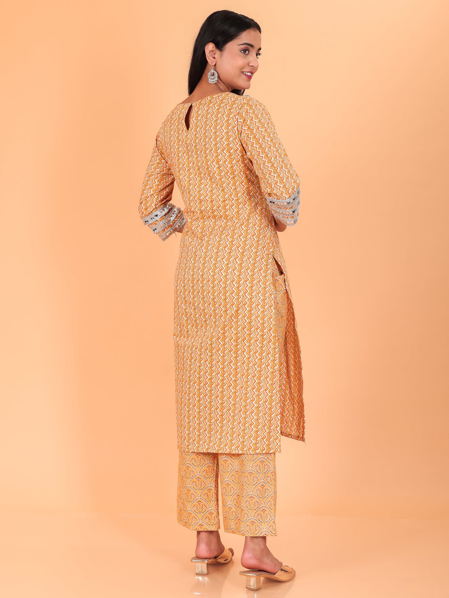 Soft Cotton Chevron Kurta