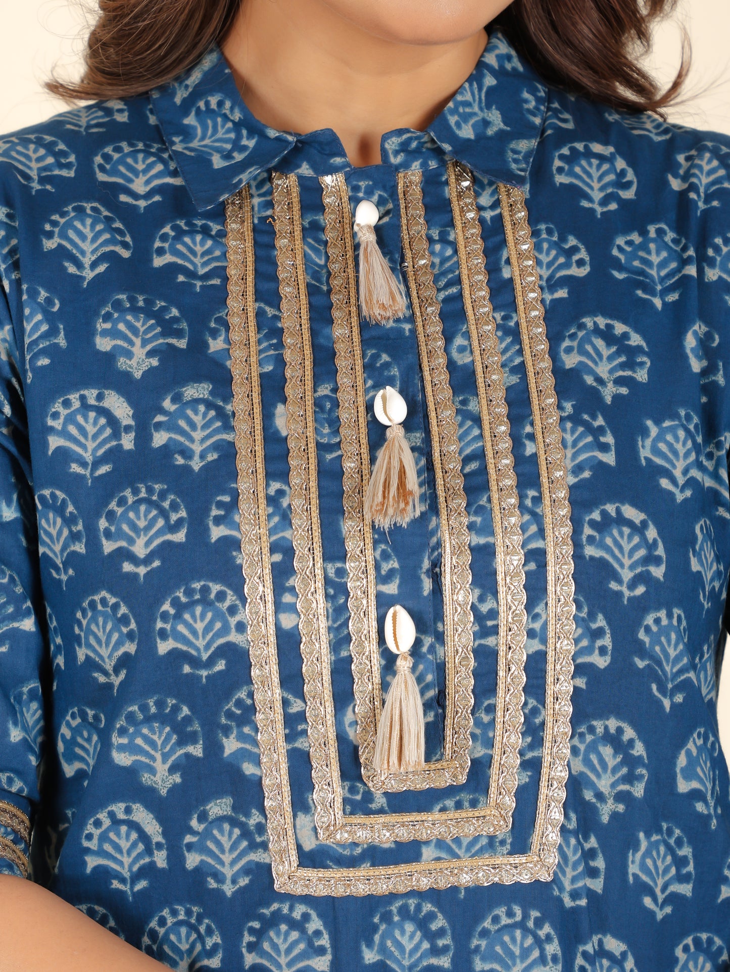 Soft Cotton Floral Kurta