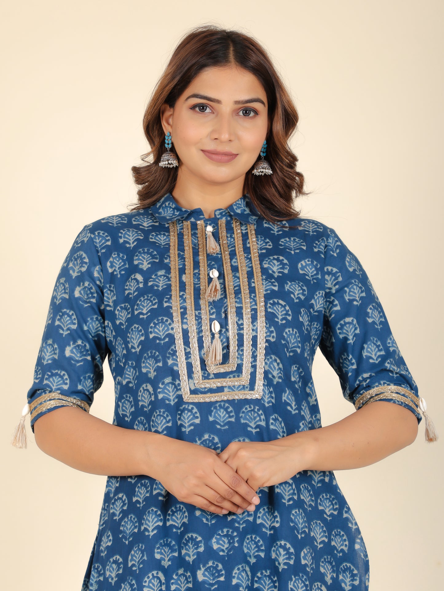 Soft Cotton Floral Kurta