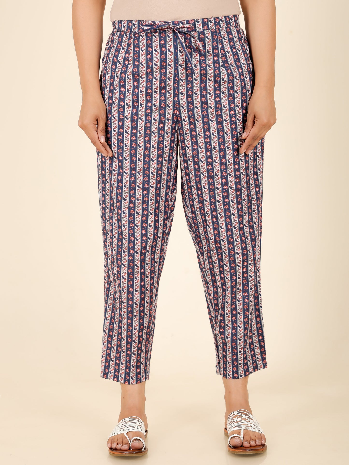 Soft Cotton Striped Pant