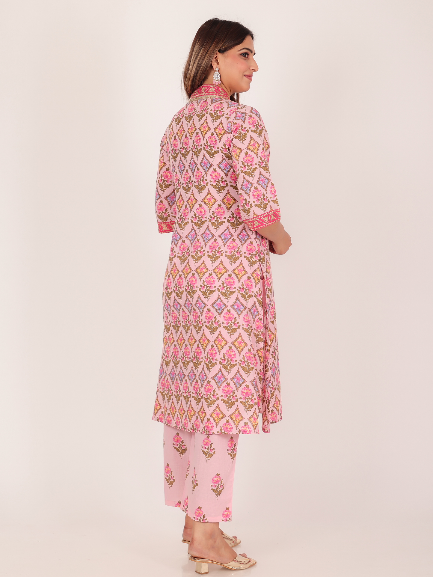 Soft Cotton Floral Kurta