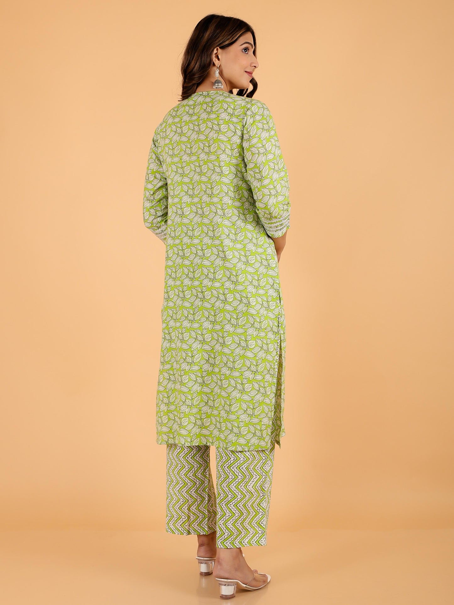 Soft Cotton Foliage Kurta