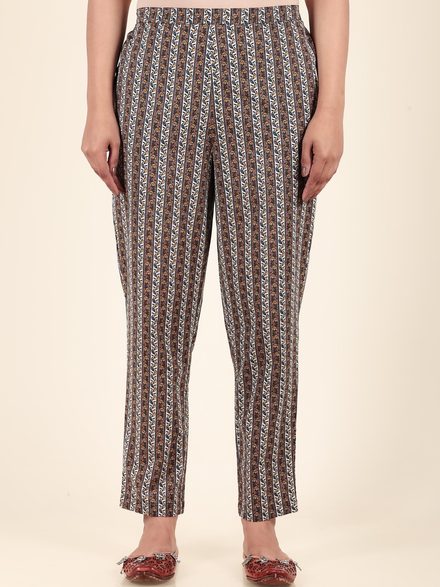 Soft Cotton Striped Pant