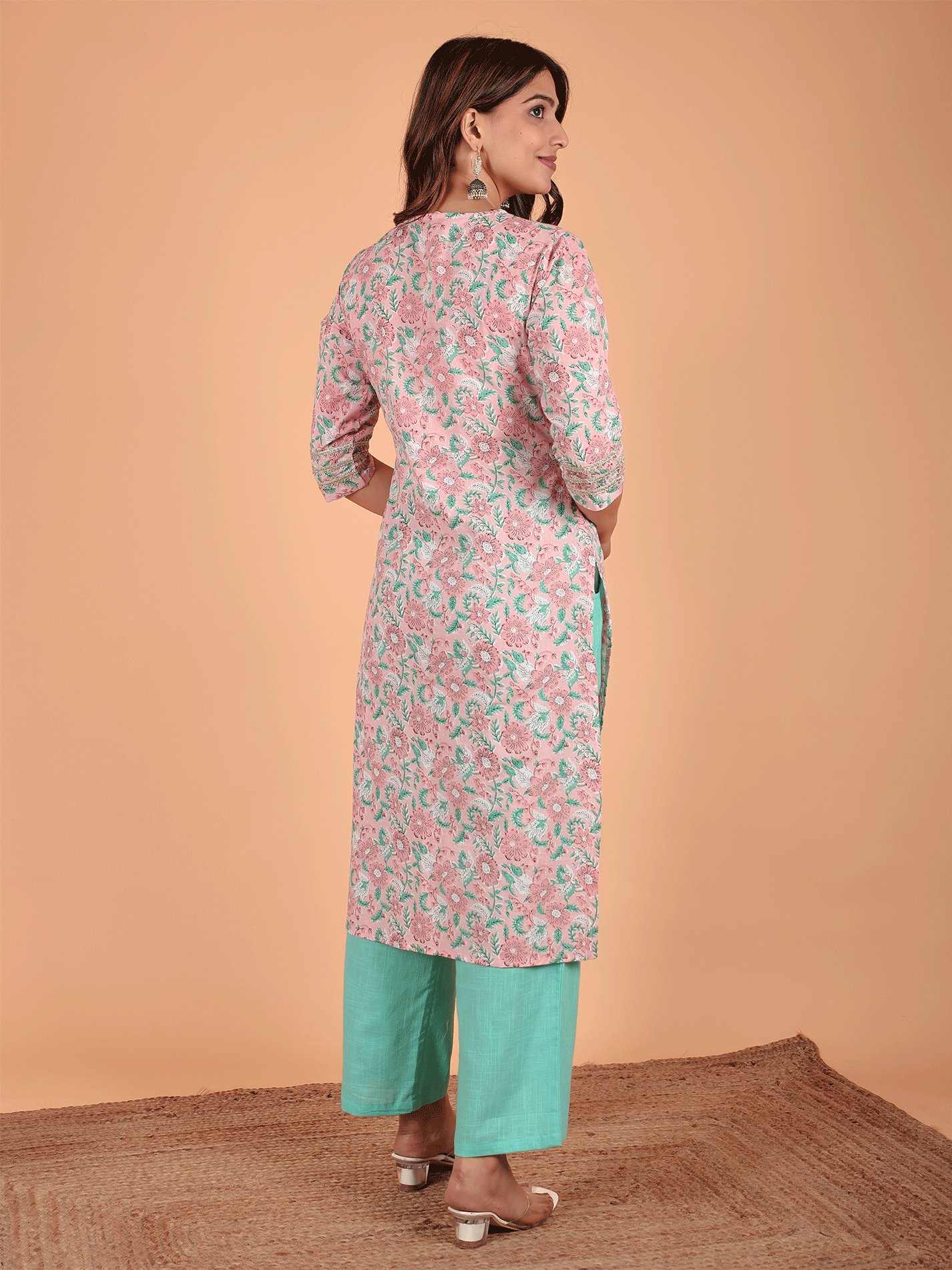 Soft Cotton Floral Kurta