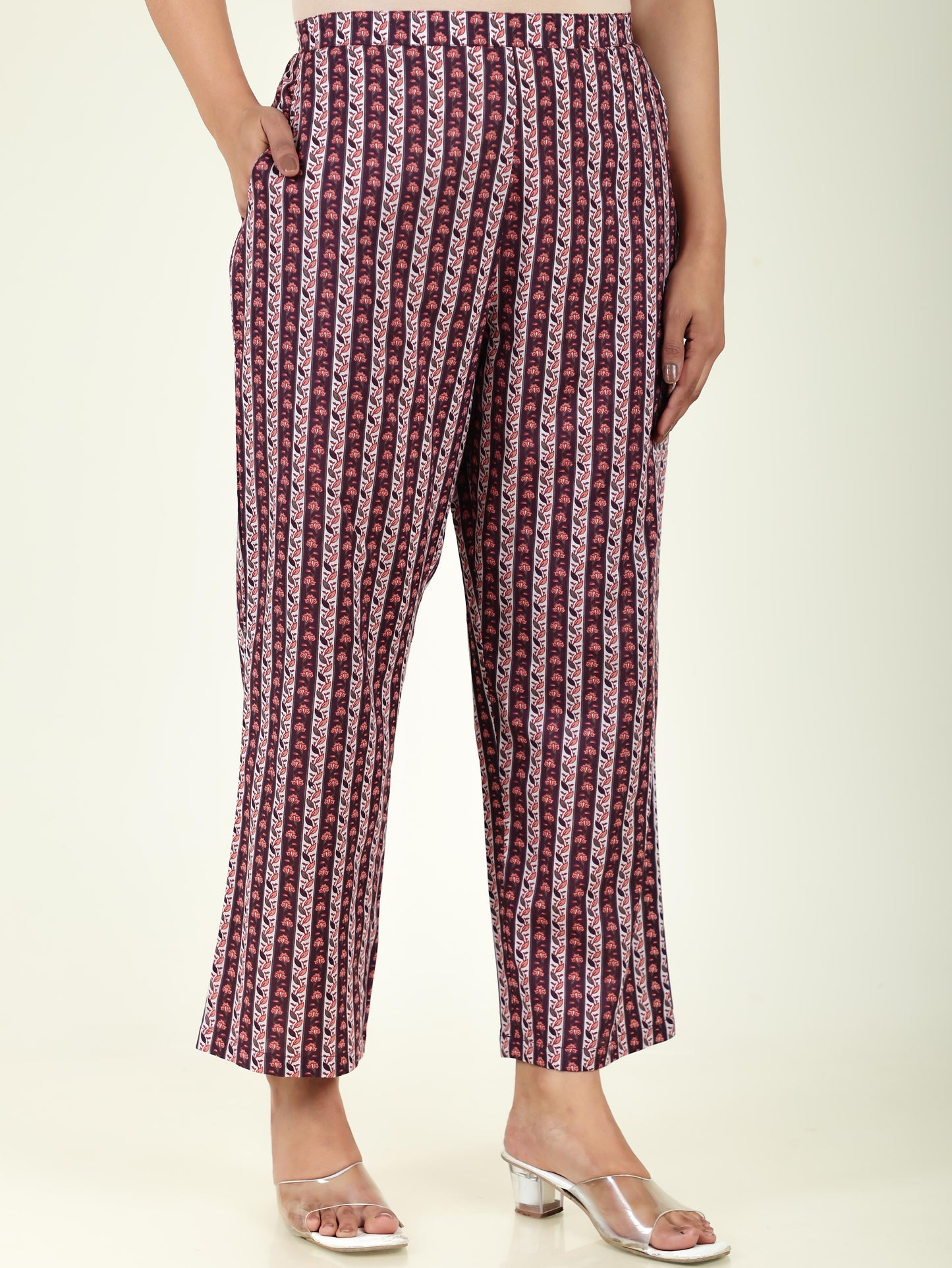 Soft Cotton Striped Pant