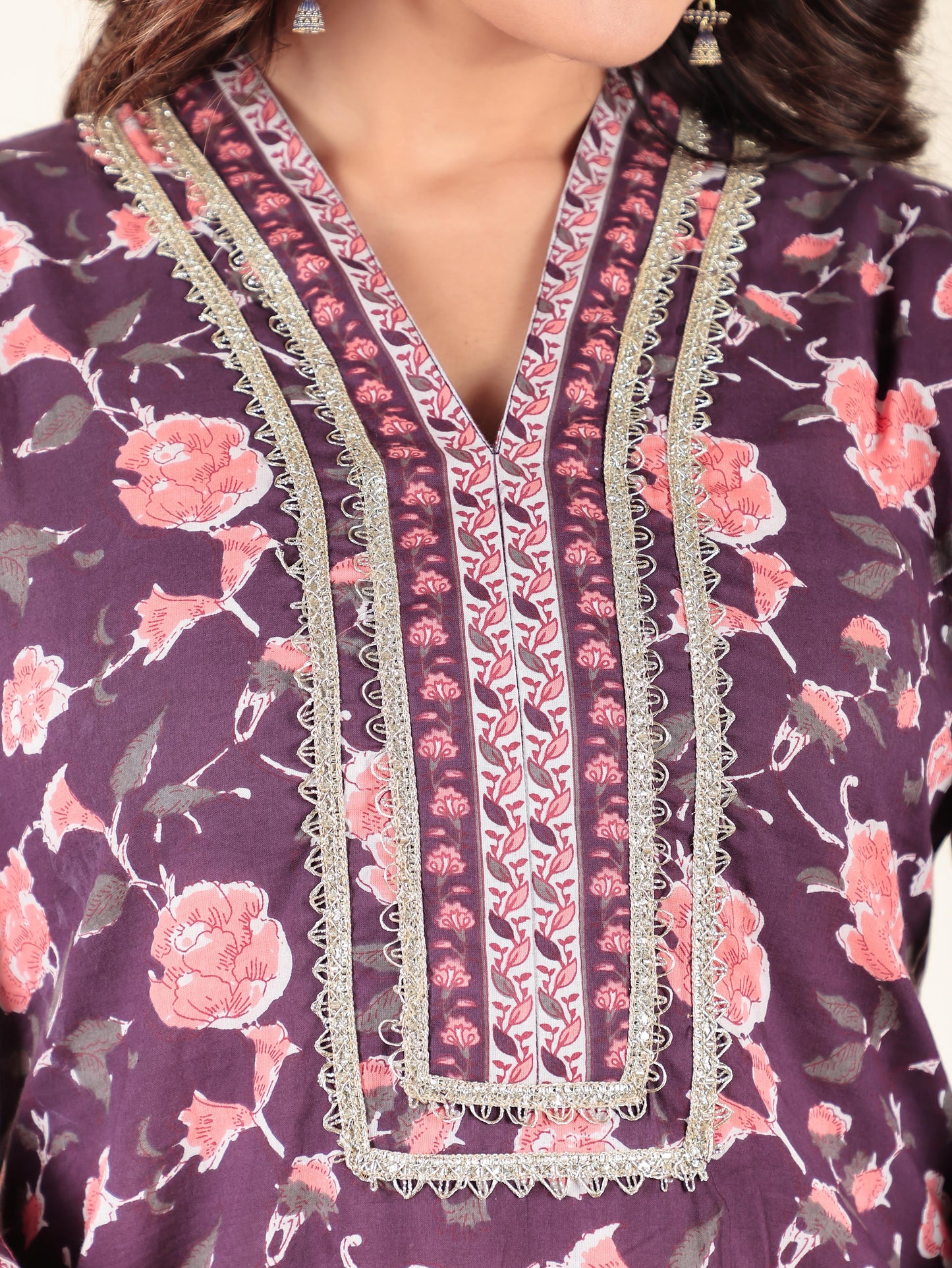 Soft Cotton Floral Kurta