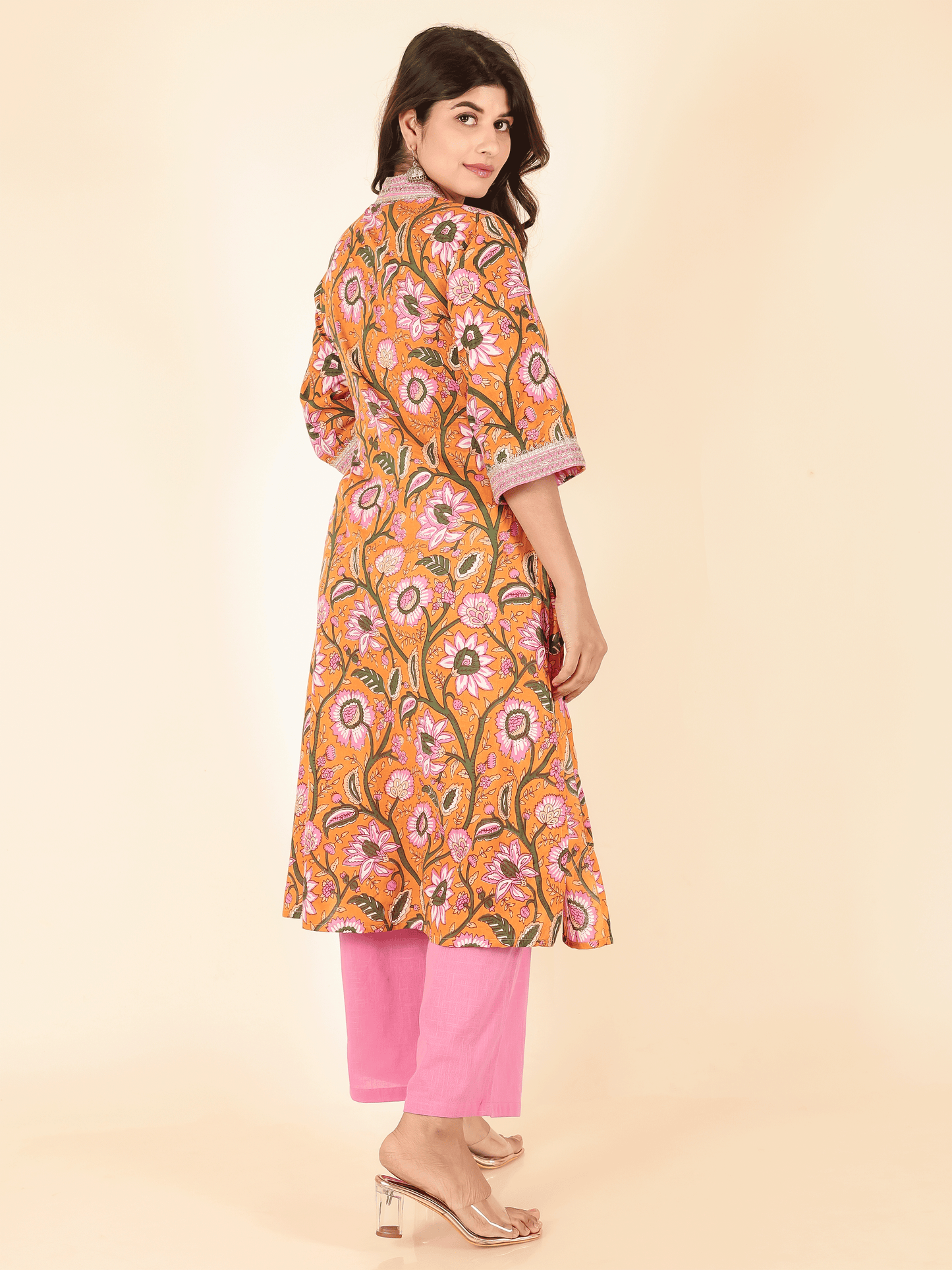 Soft Cotton Floral Kurta