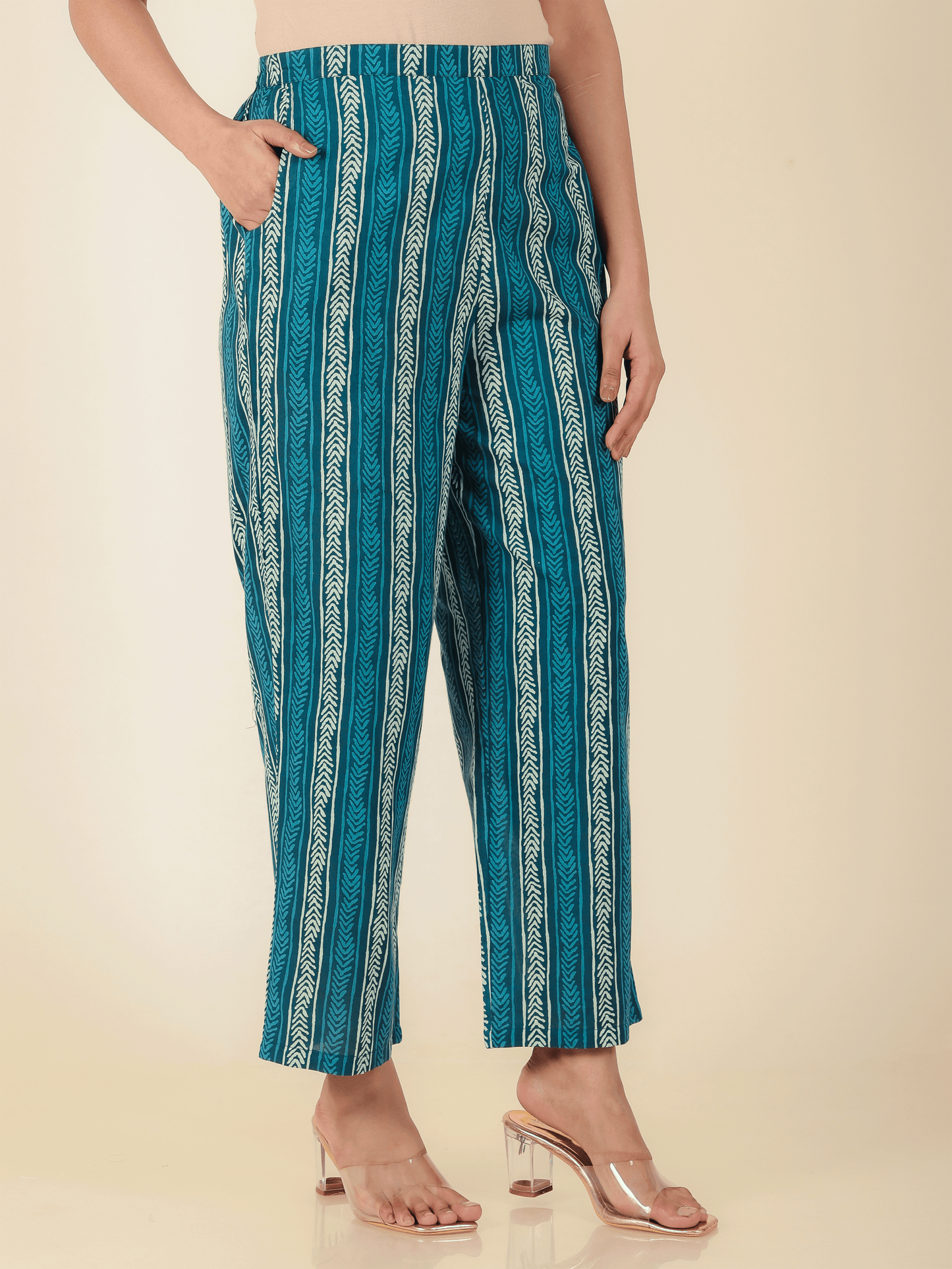 Soft Cotton Striped Pant