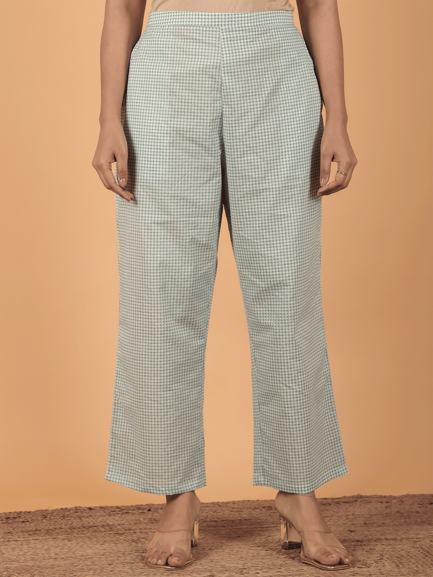 Soft Cotton Checkered Pant