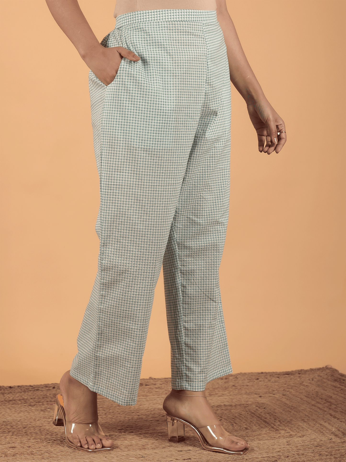 Soft Cotton Checkered Pant