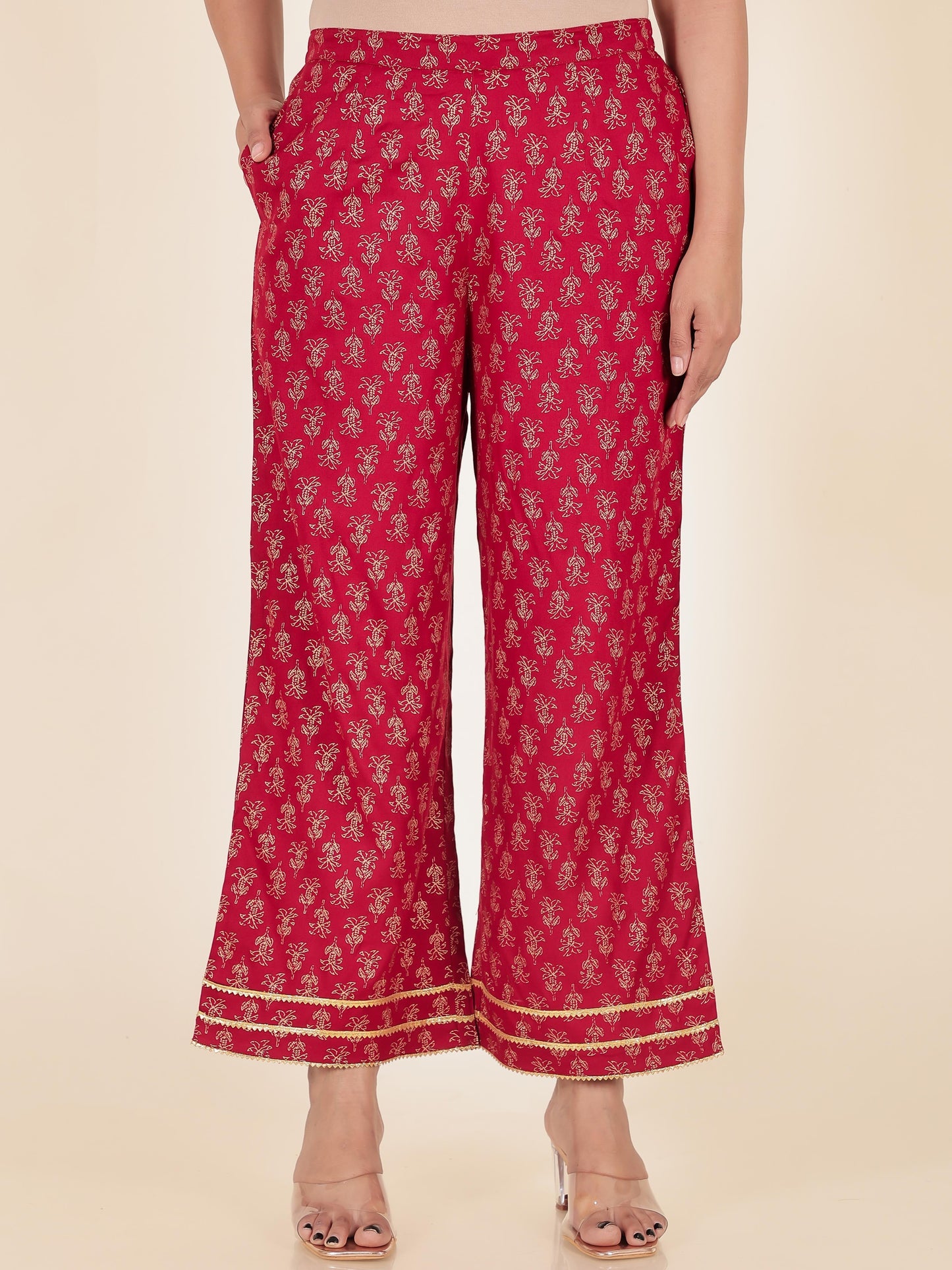 Viscose Gold foil Straight Blue Kurta