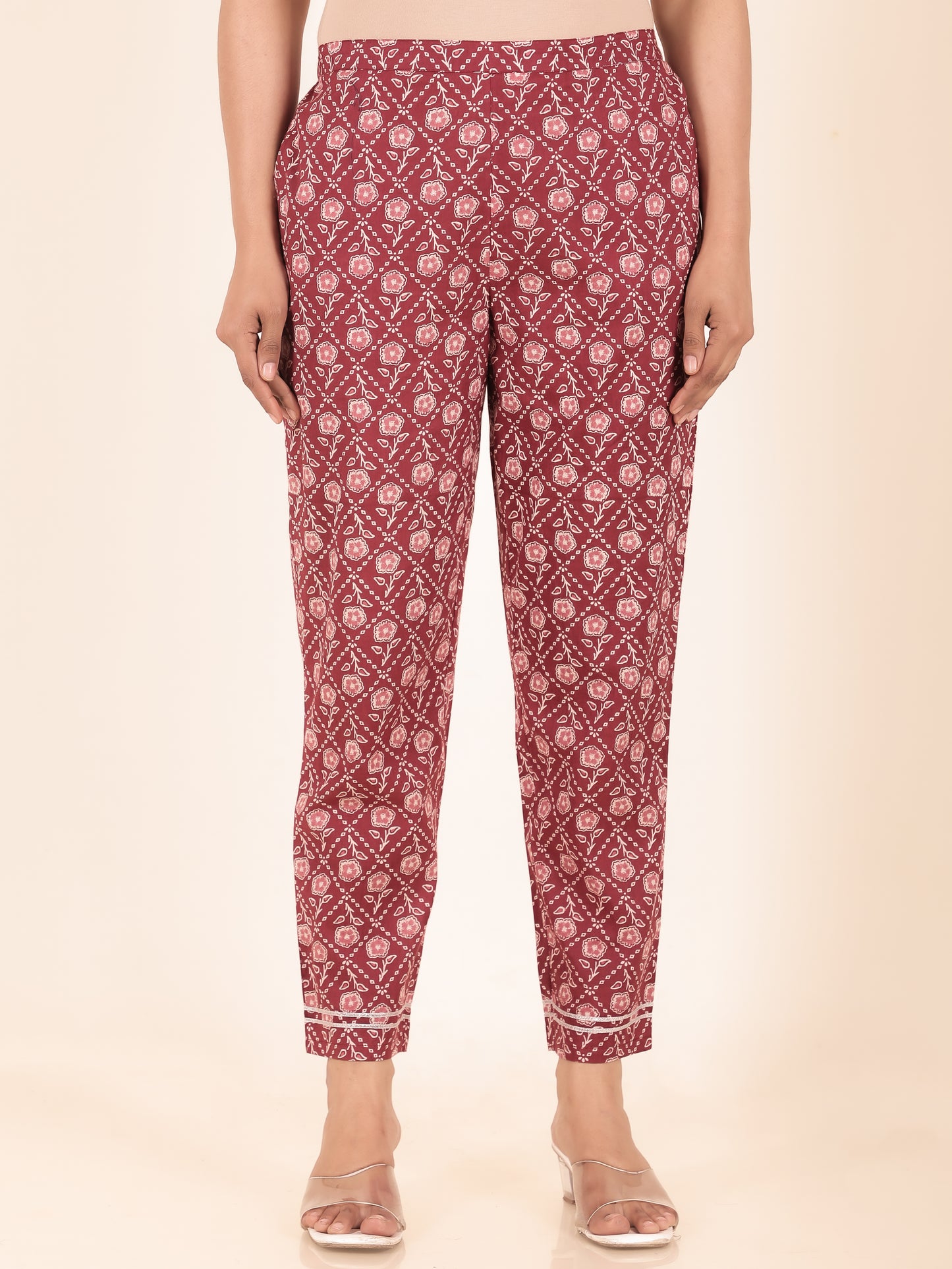 Soft Cotton Geometric Pant