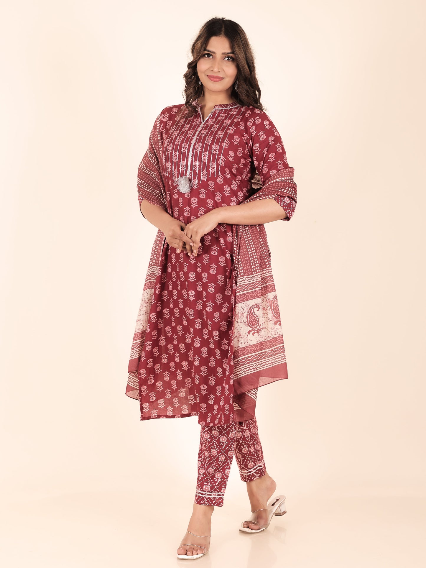 Soft Cotton Block Kurta