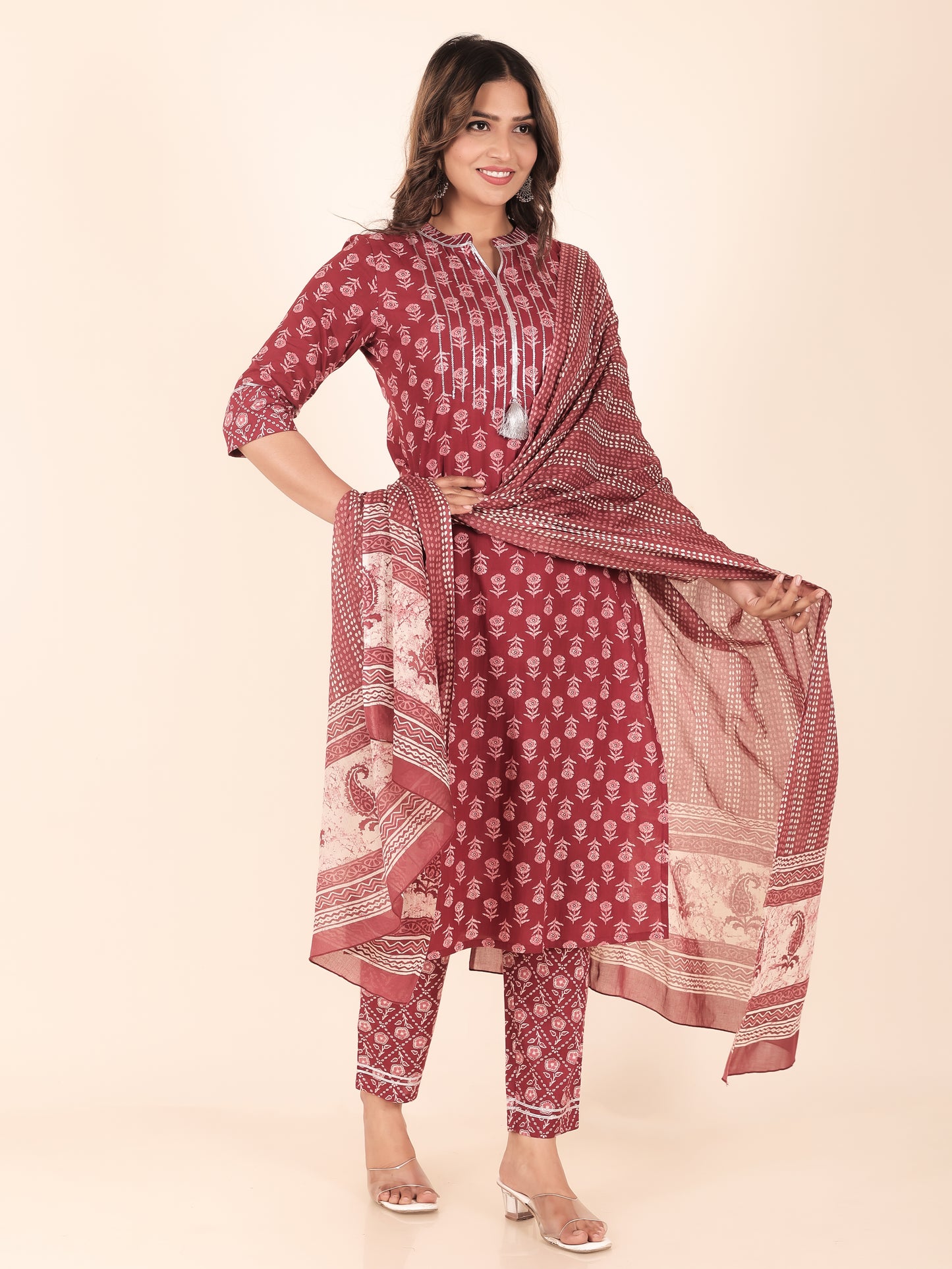 Soft Cotton Block Kurta