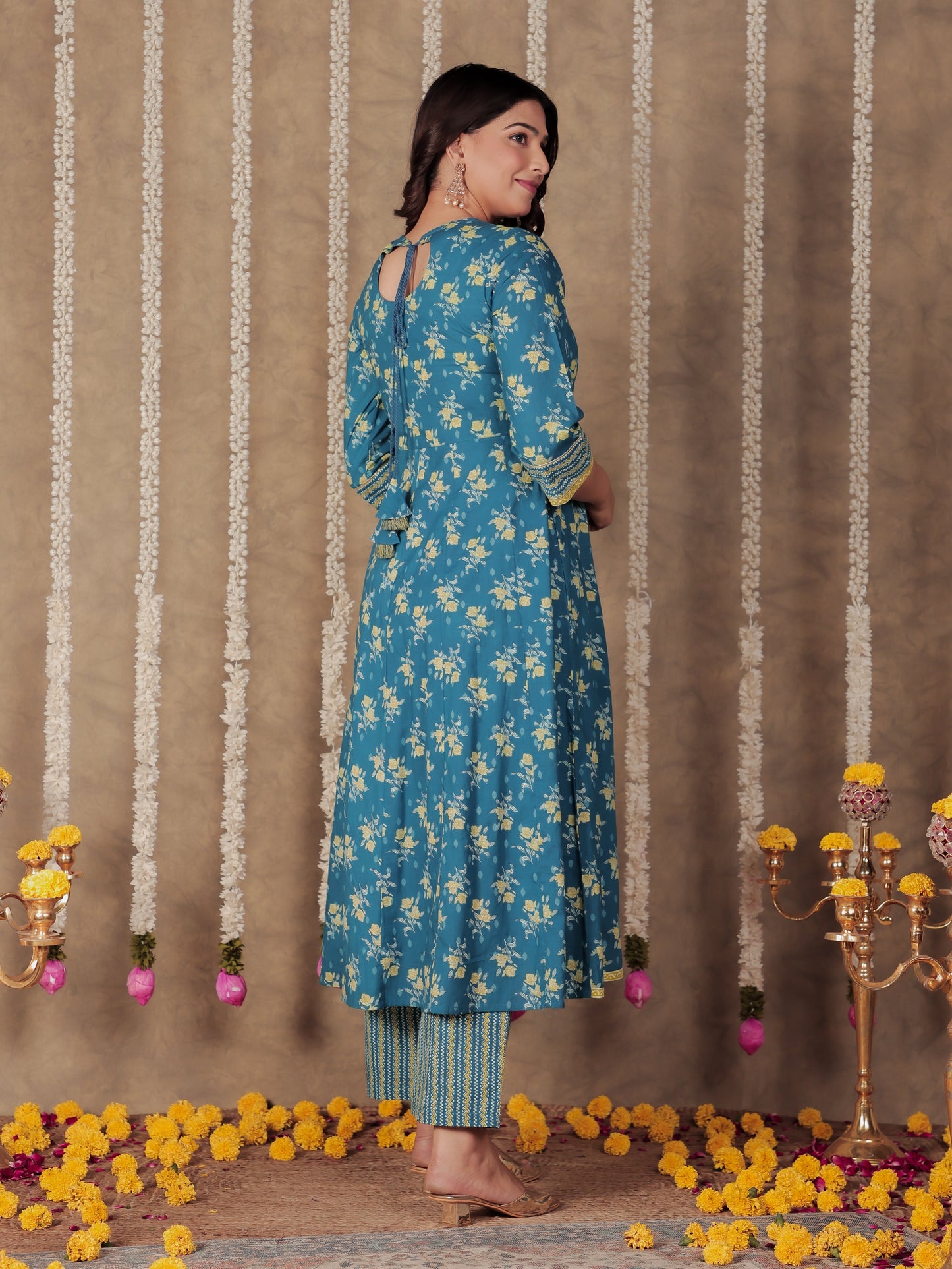 Soft Cotton Floral Kurta