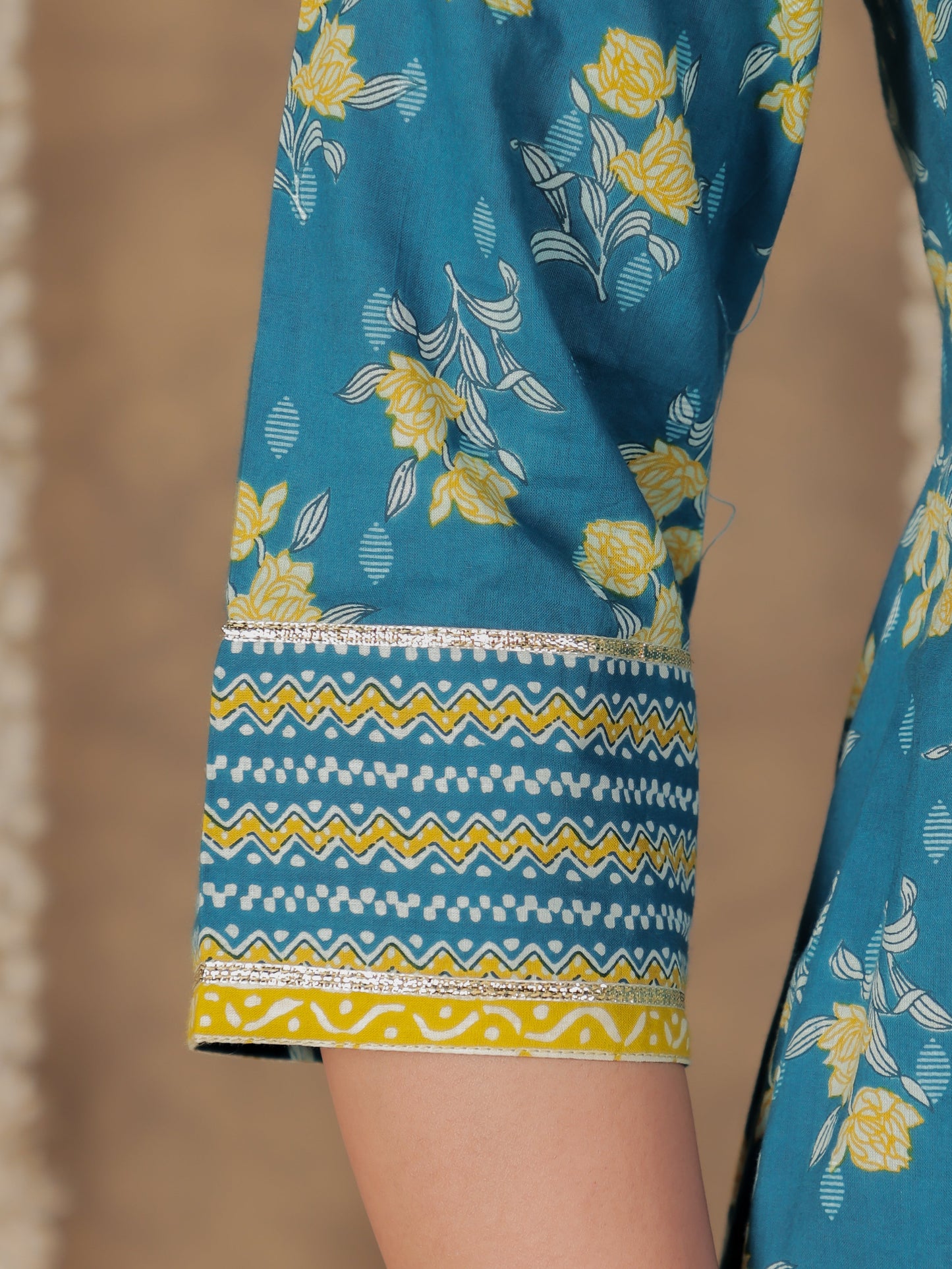 Soft Cotton Floral Kurta