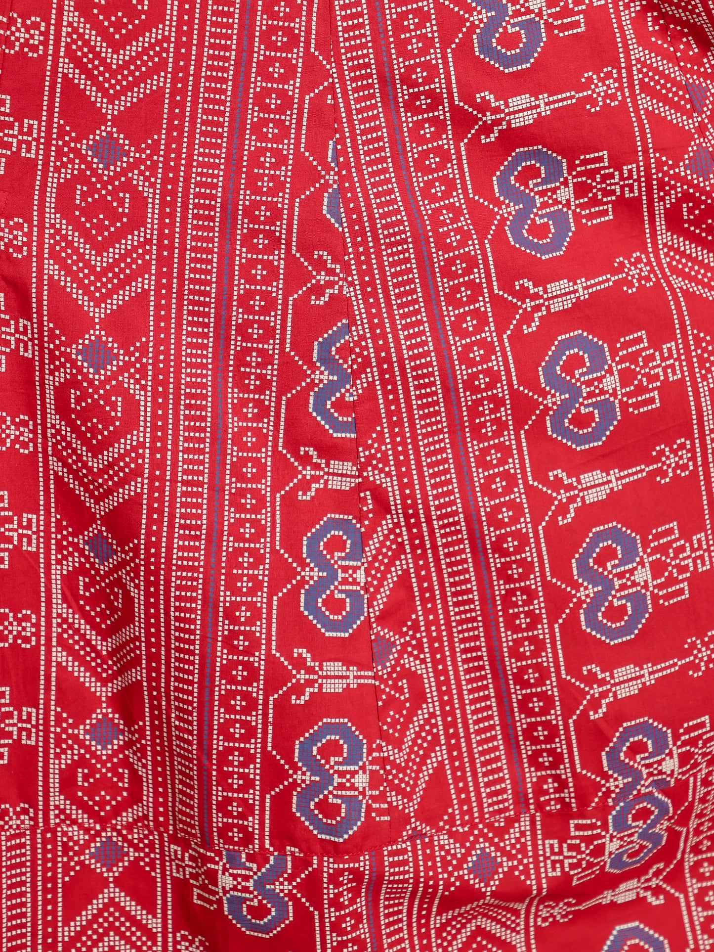 Soft Cotton Geometric Kurta