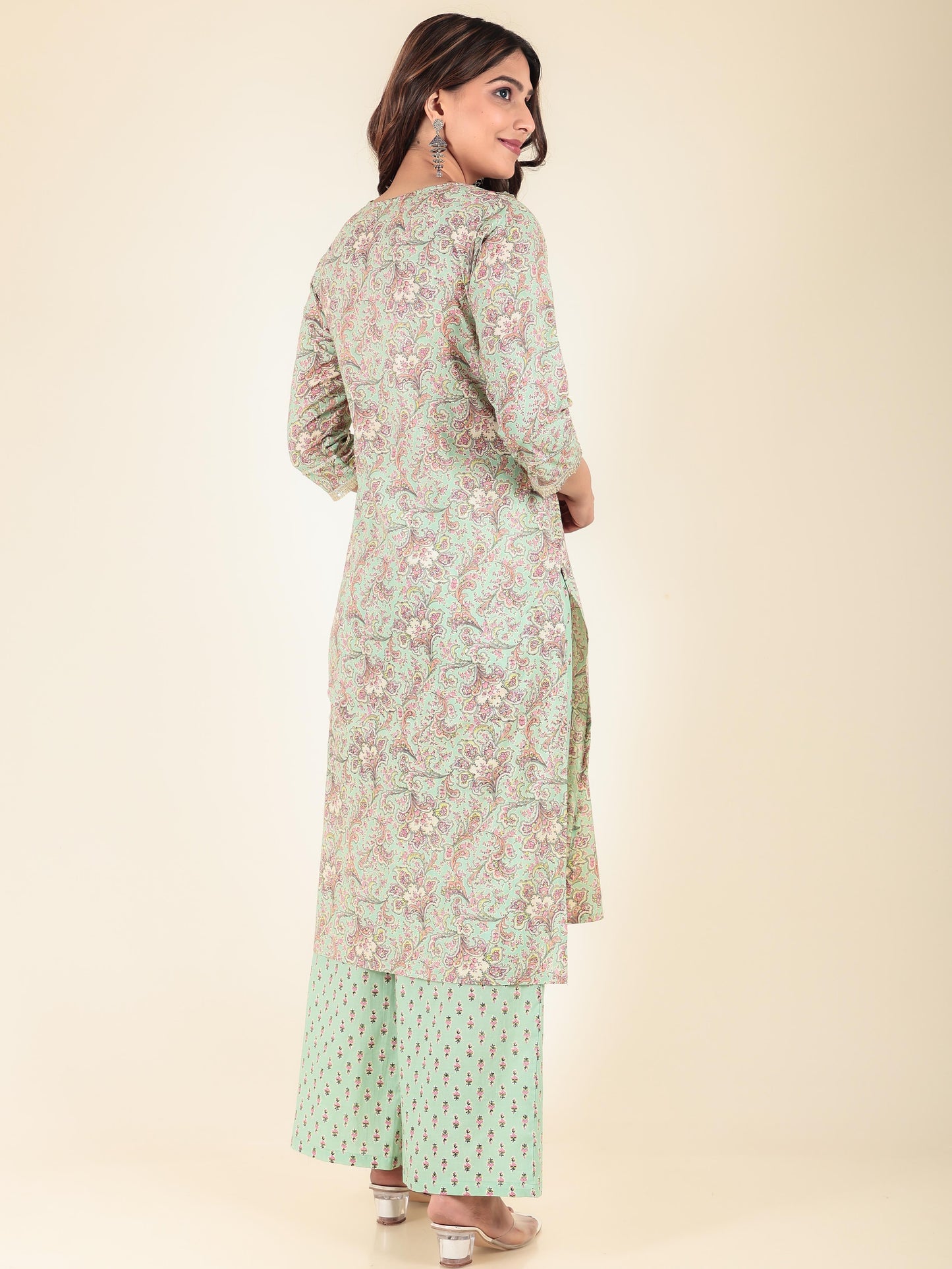 Soft Cotton Floral Kurta