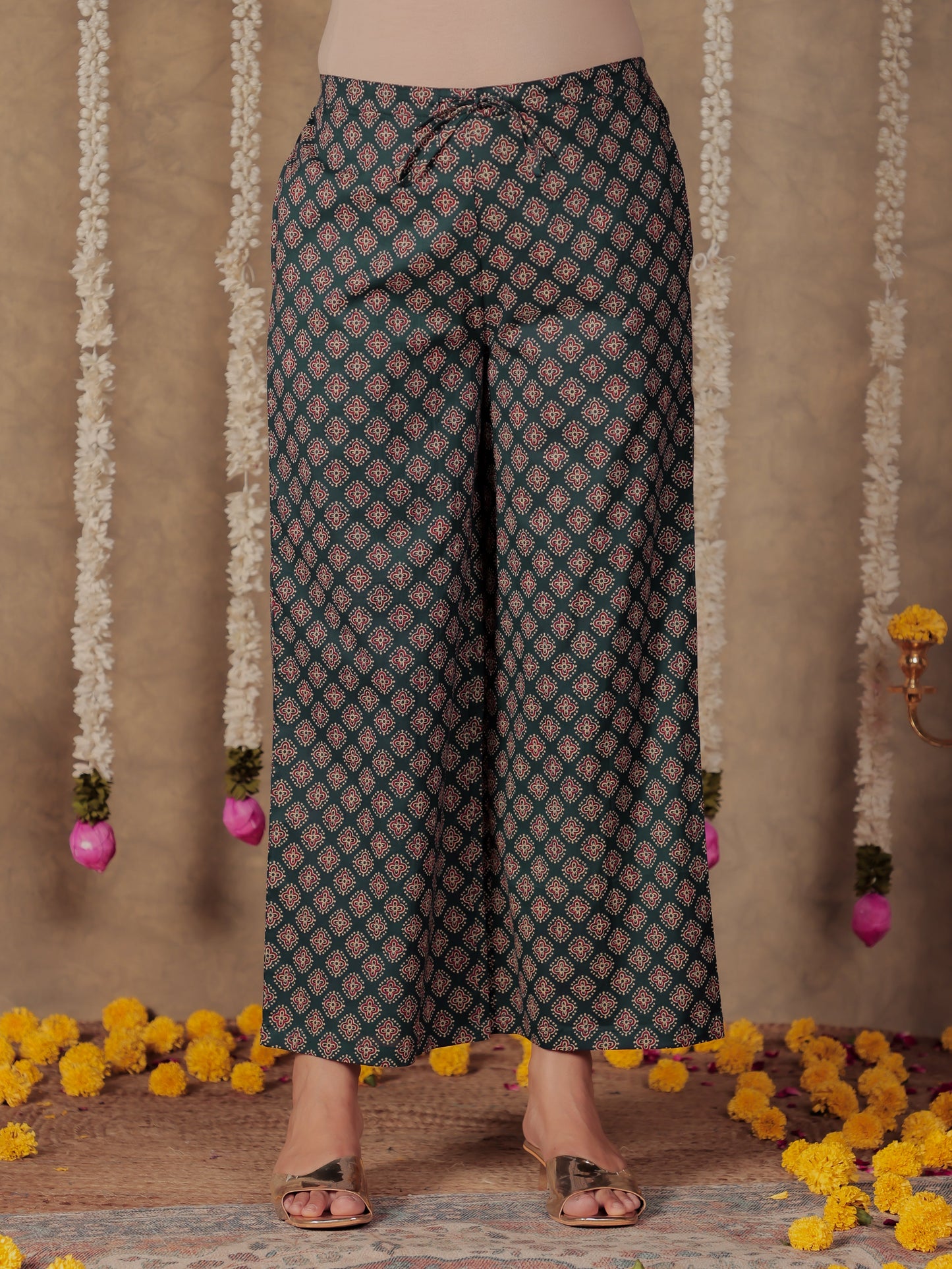 Soft Cotton Butti Blue Palazzo