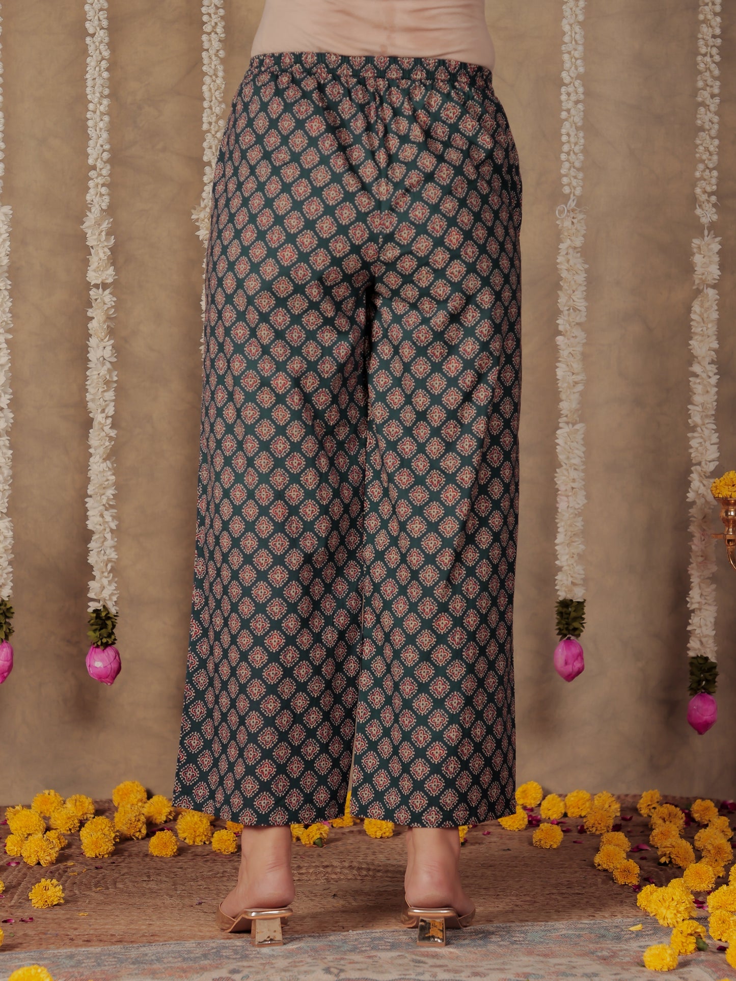 Soft Cotton Butti Blue Palazzo