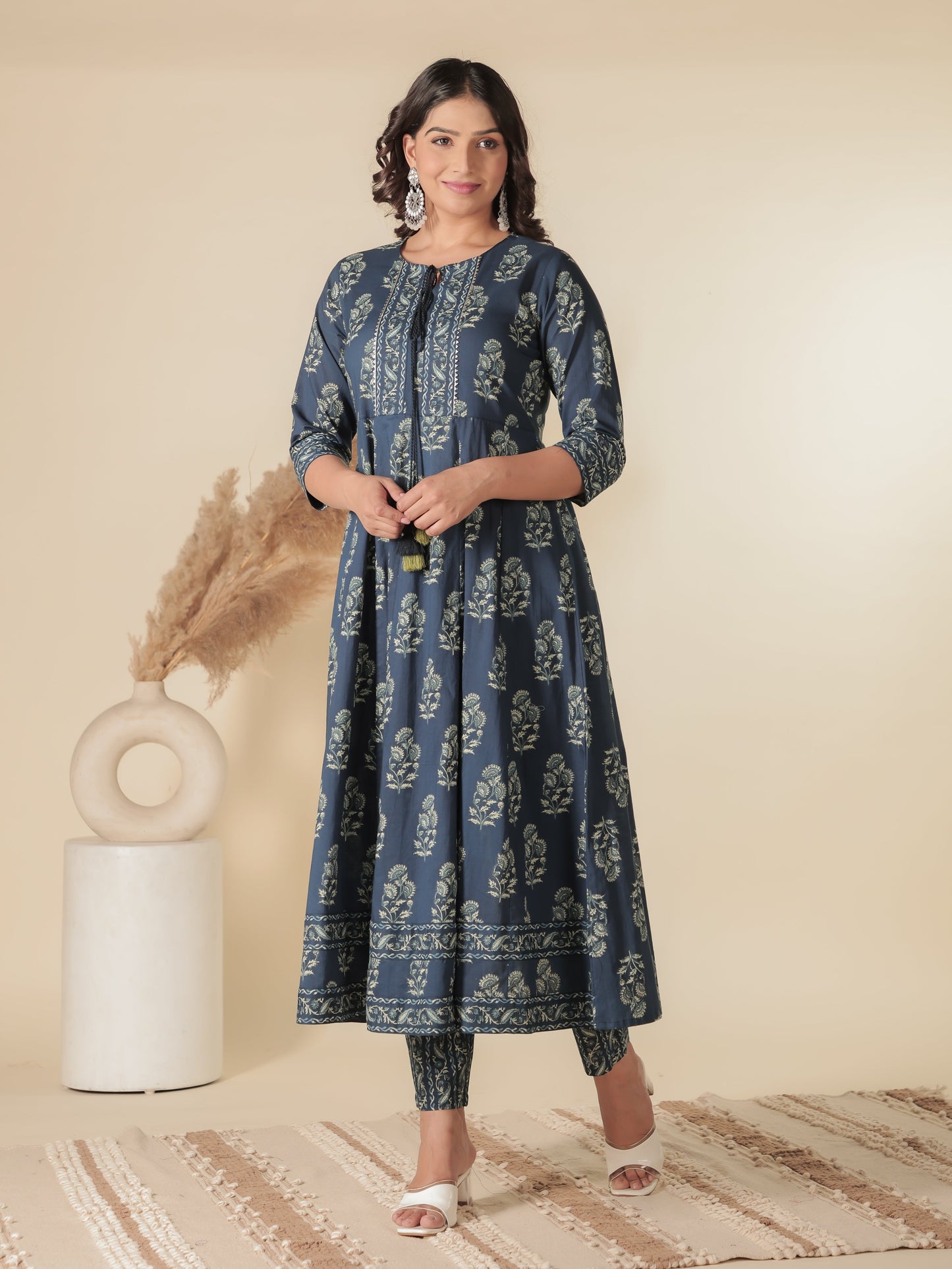 Soft Cotton Block Kurta