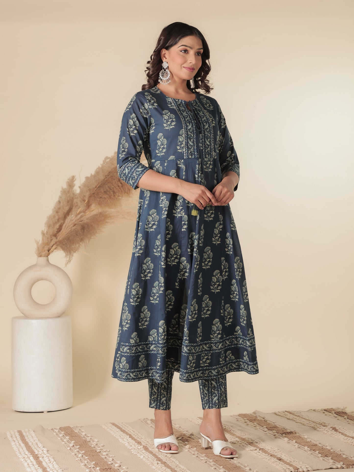 Soft Cotton Block Kurta