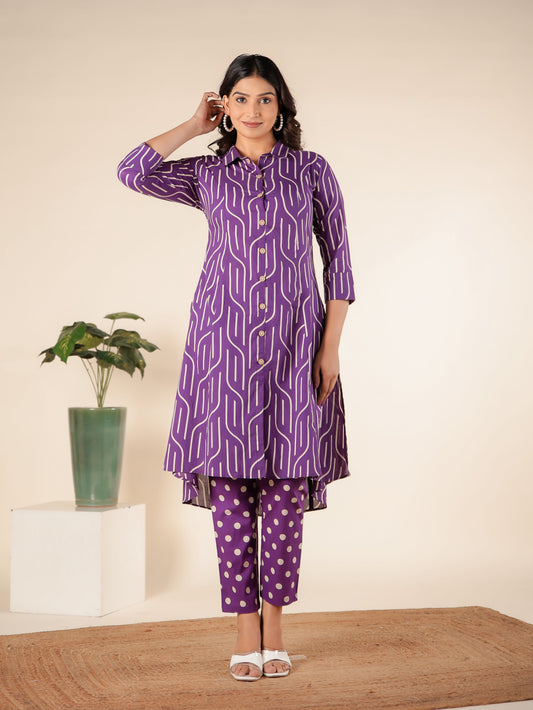 Soft Cotton Abstract Kurta