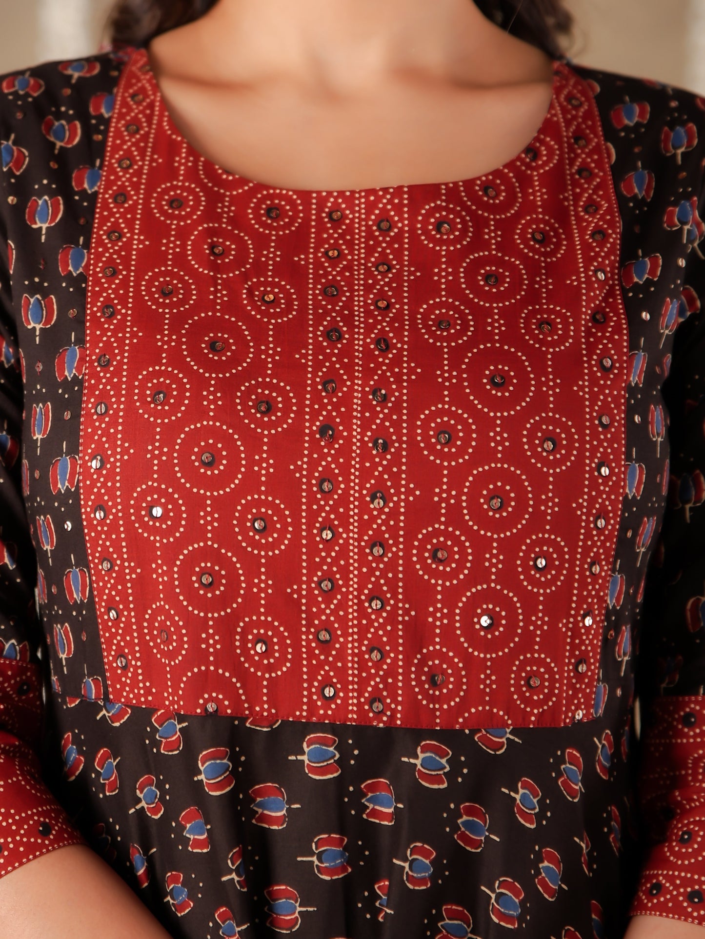 Soft Cotton Block Kurta