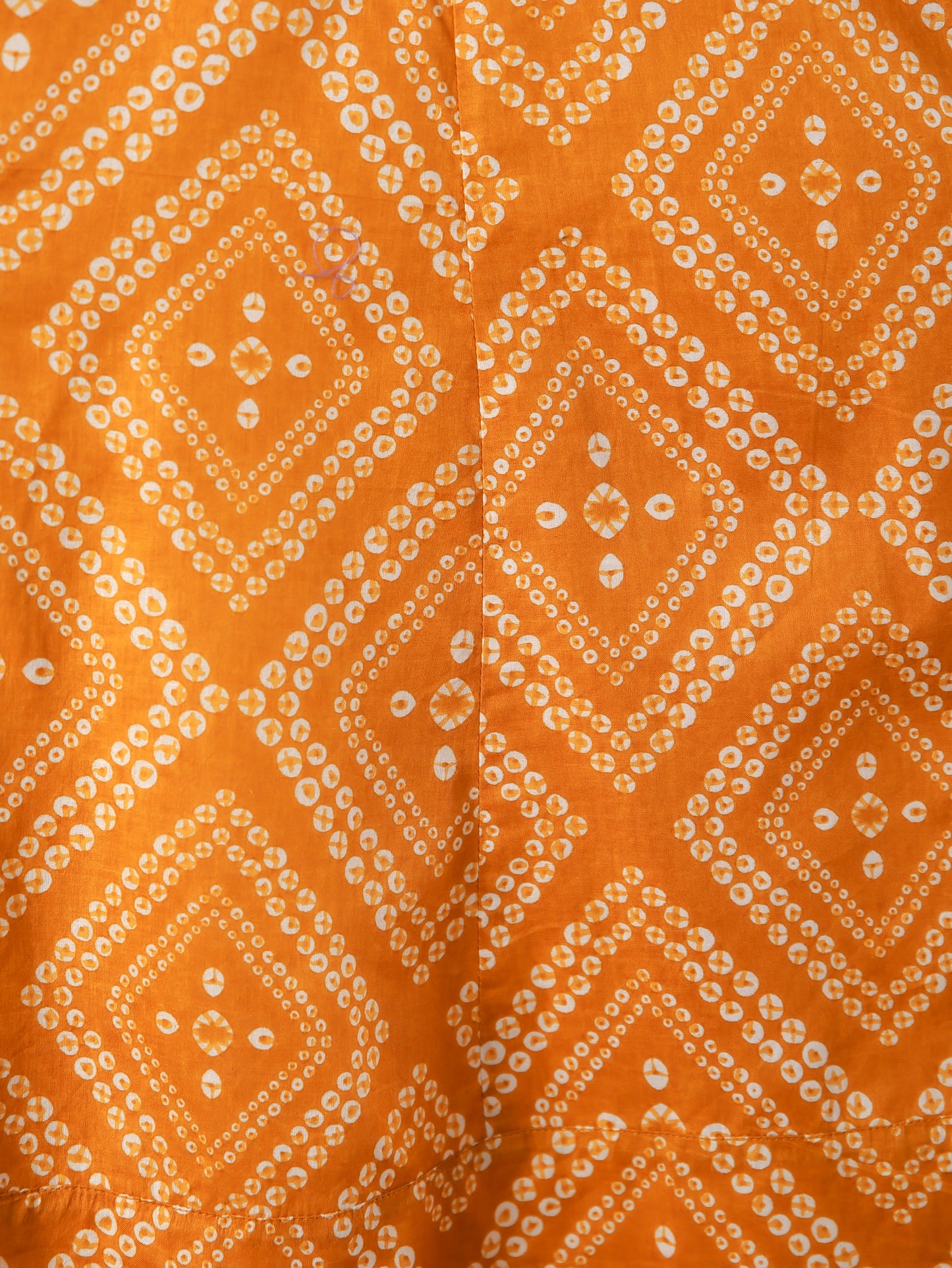Soft Cotton Bandhani Anarkali Yellow Kurta