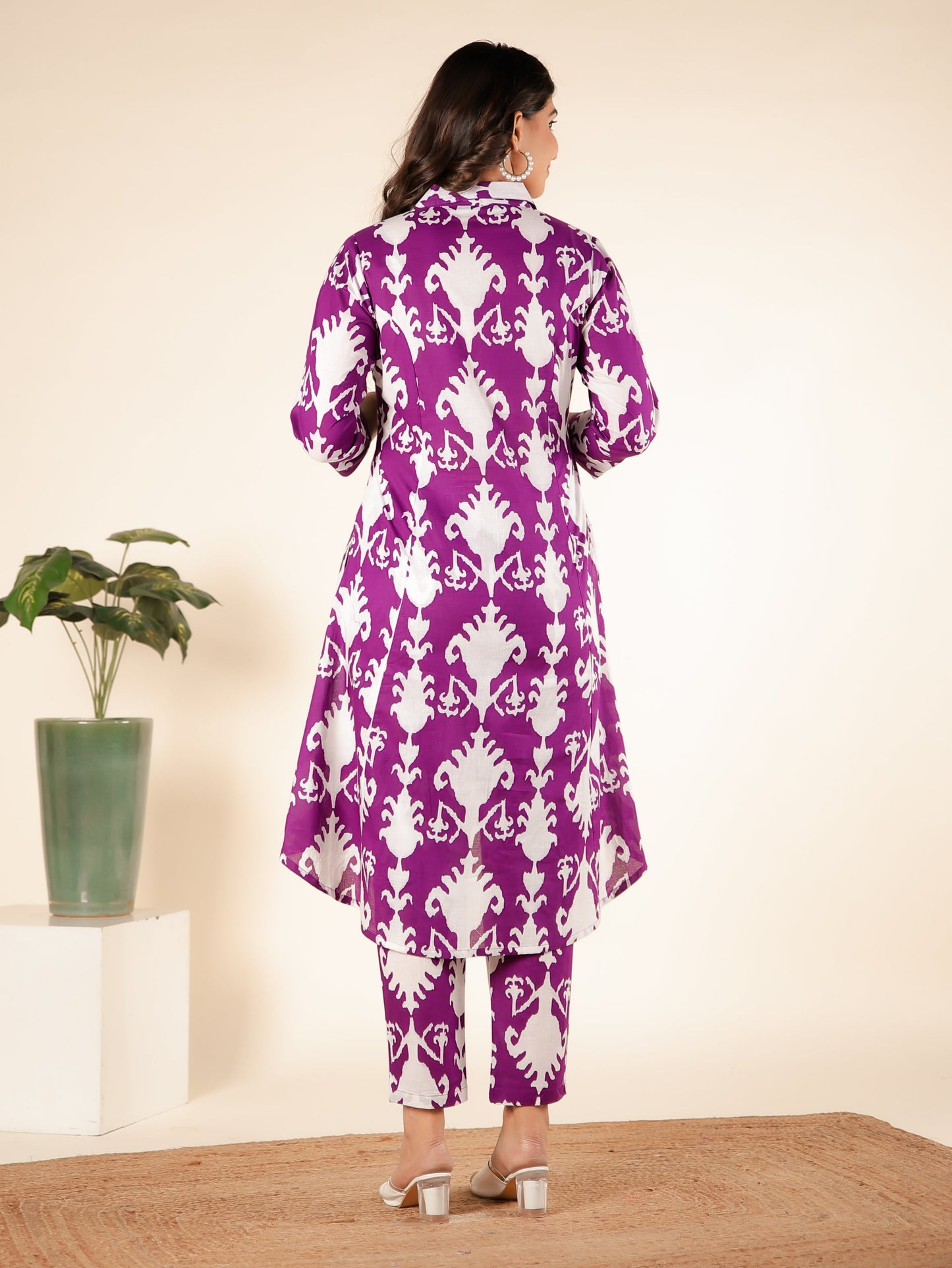 Soft Cotton Ikat Kurta