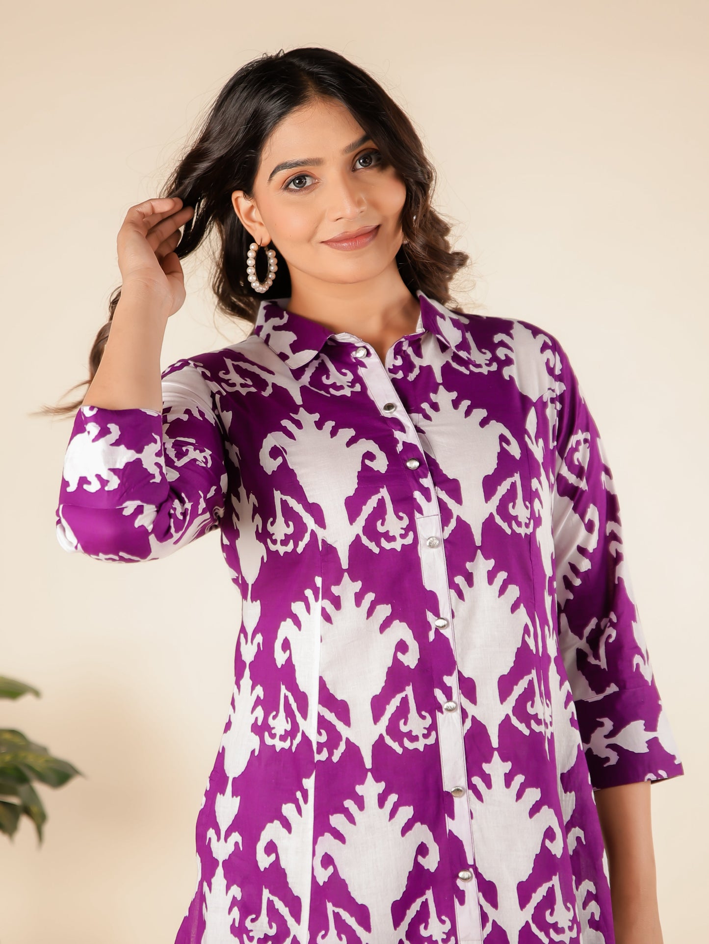 Soft Cotton Ikat Kurta