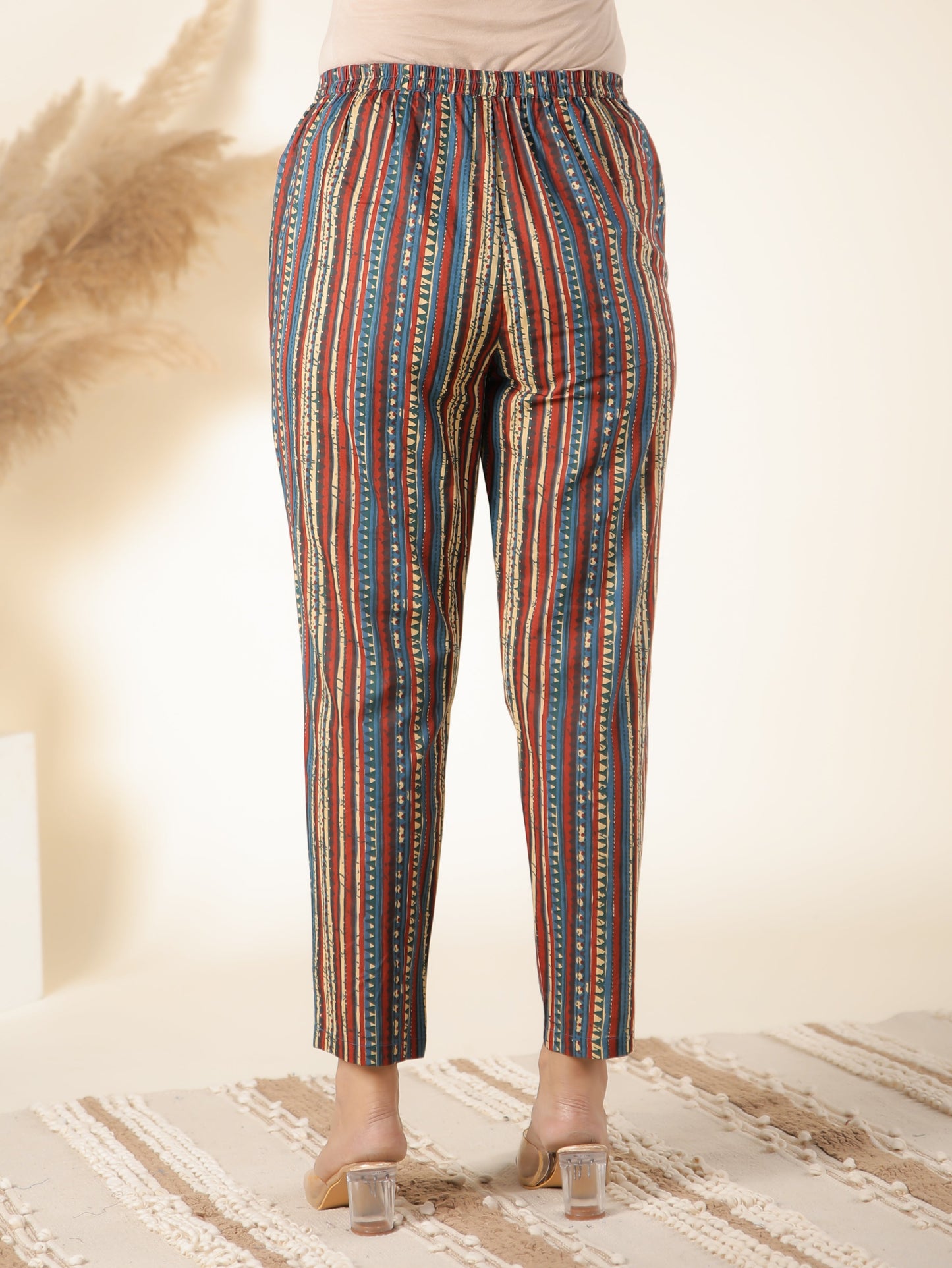 Soft Cotton Striped Pant