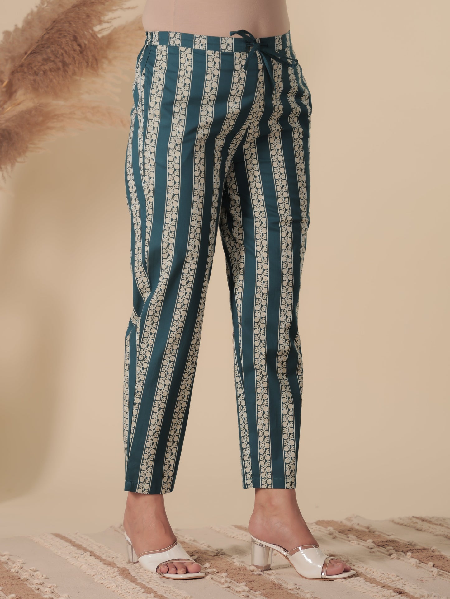 Soft Cotton Striped Pant