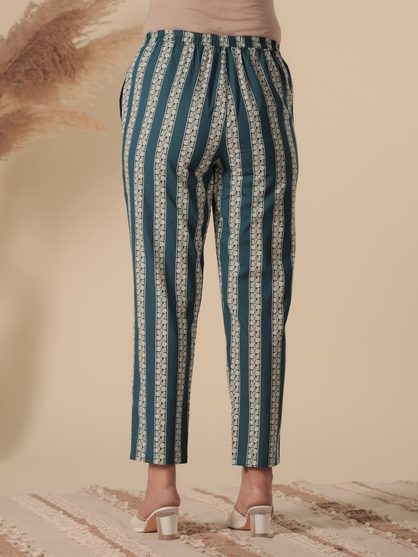 Soft Cotton Striped Pant