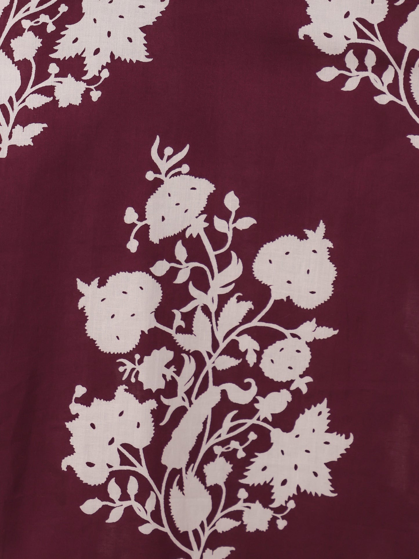 Soft Cotton Floral Purple Kaftan
