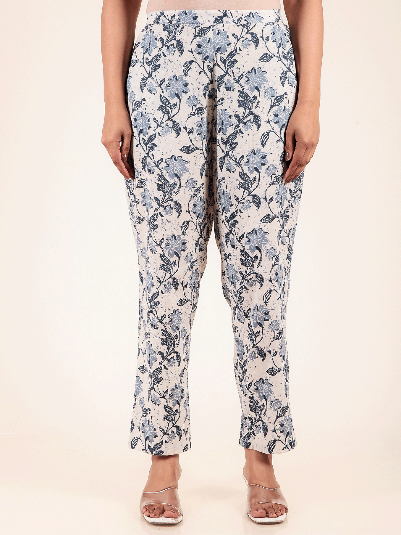 Soft Cotton Floral Crop Pant