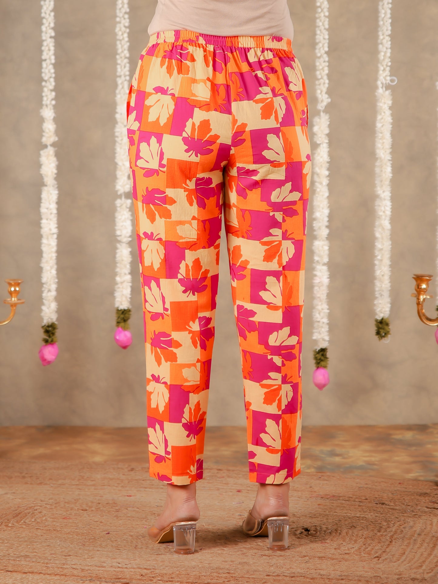 Soft Cotton Geometric Pant