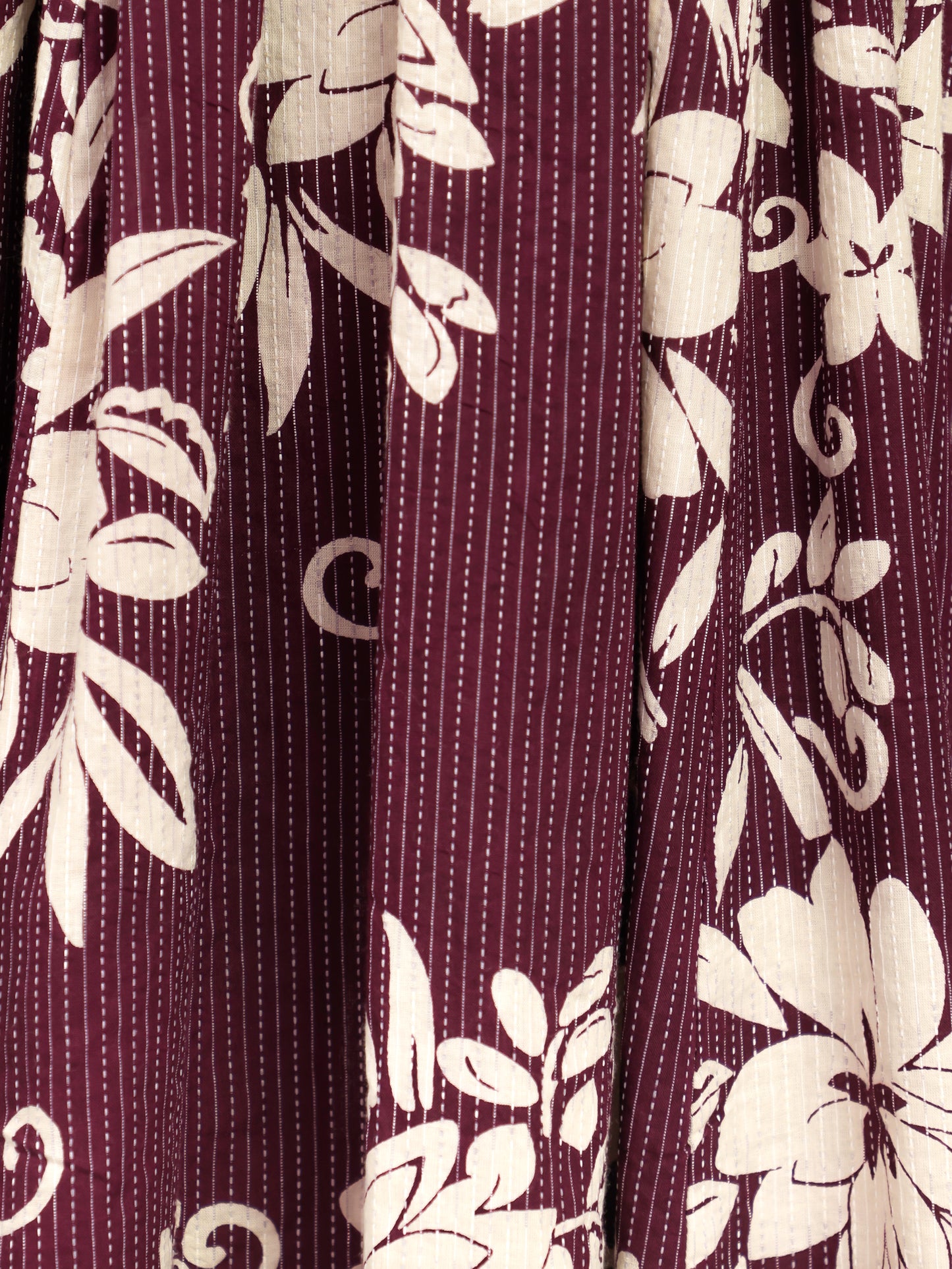 Embroidered Kantha Cotton Floral Anarkali Purple Fashion