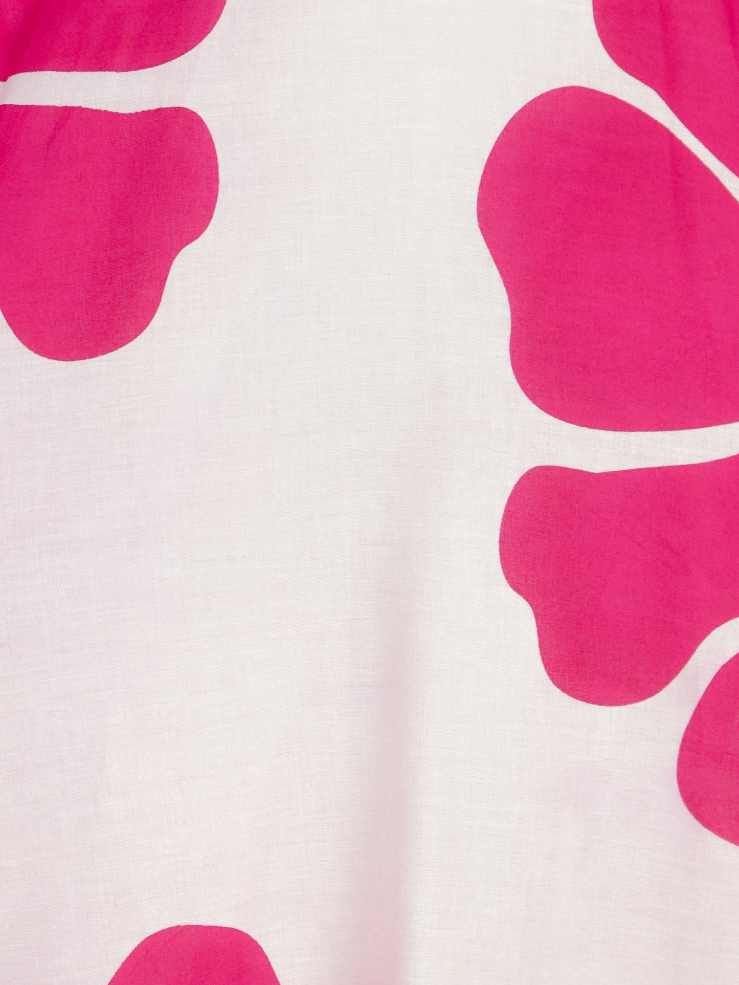 Soft Cotton Floral Flared White Dress