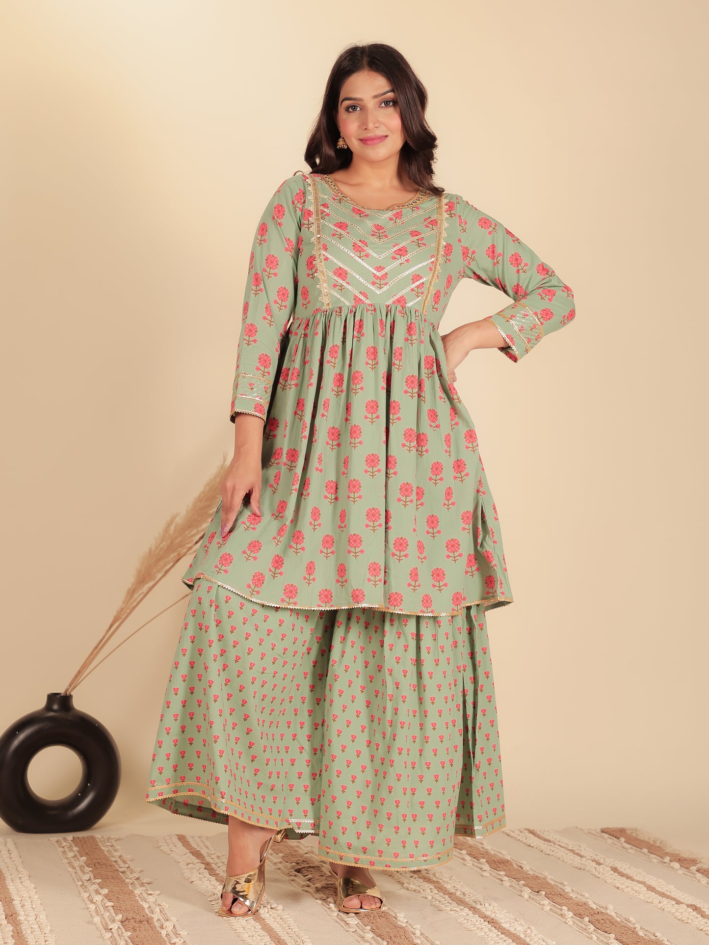 Soft Cotton Butti Kurta