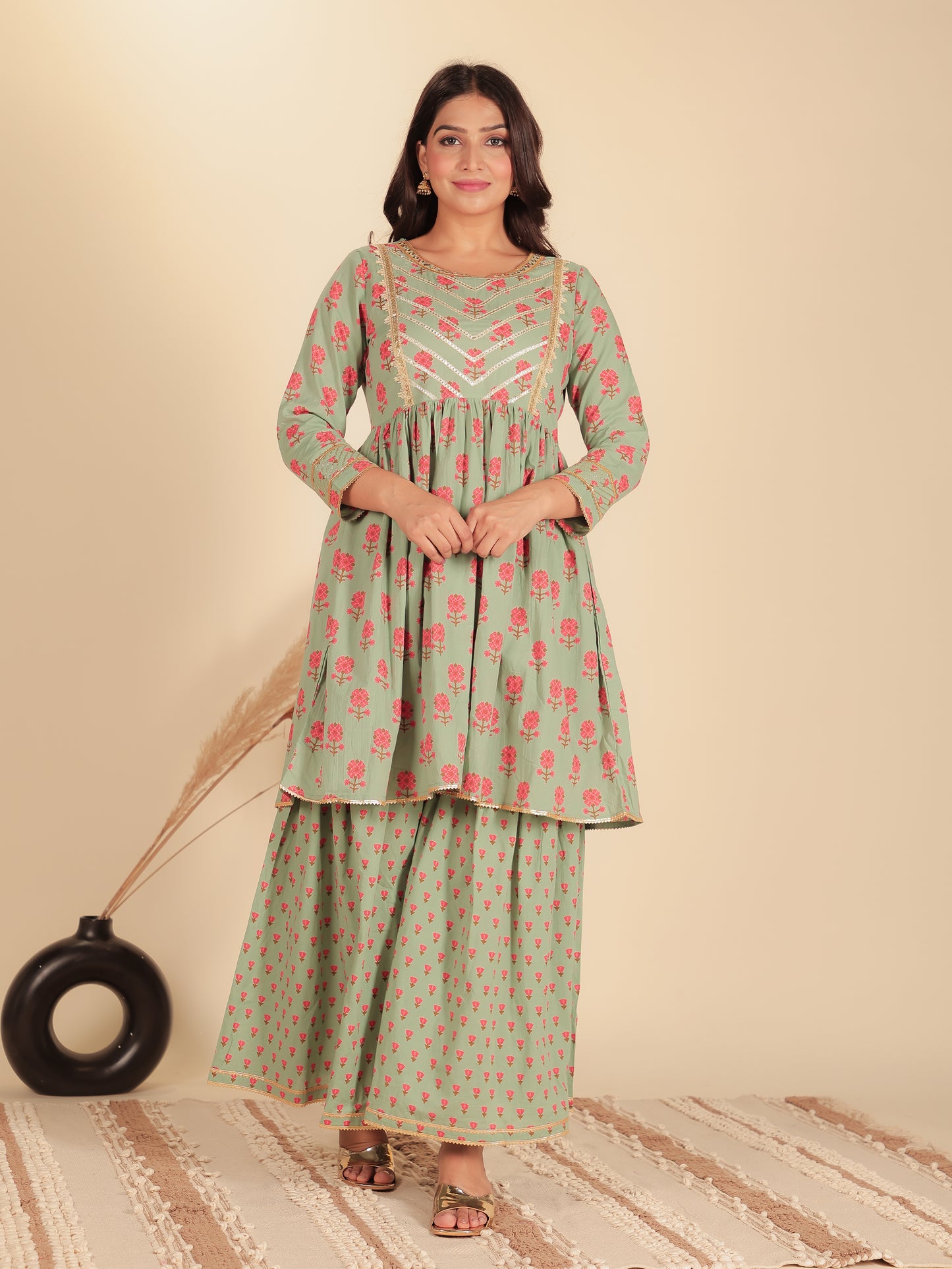 Soft Cotton Butti Kurta