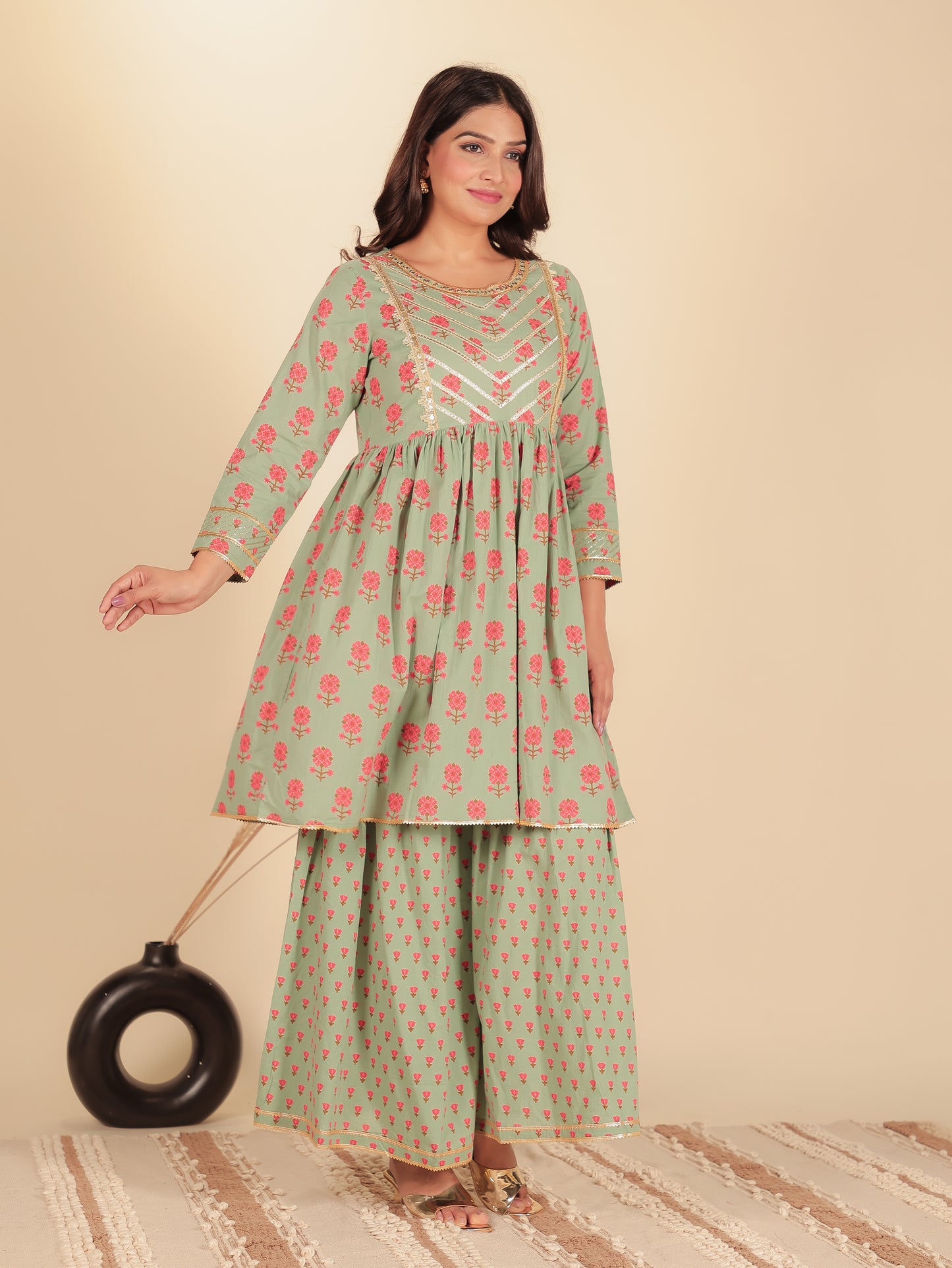 Soft Cotton Butti Kurta