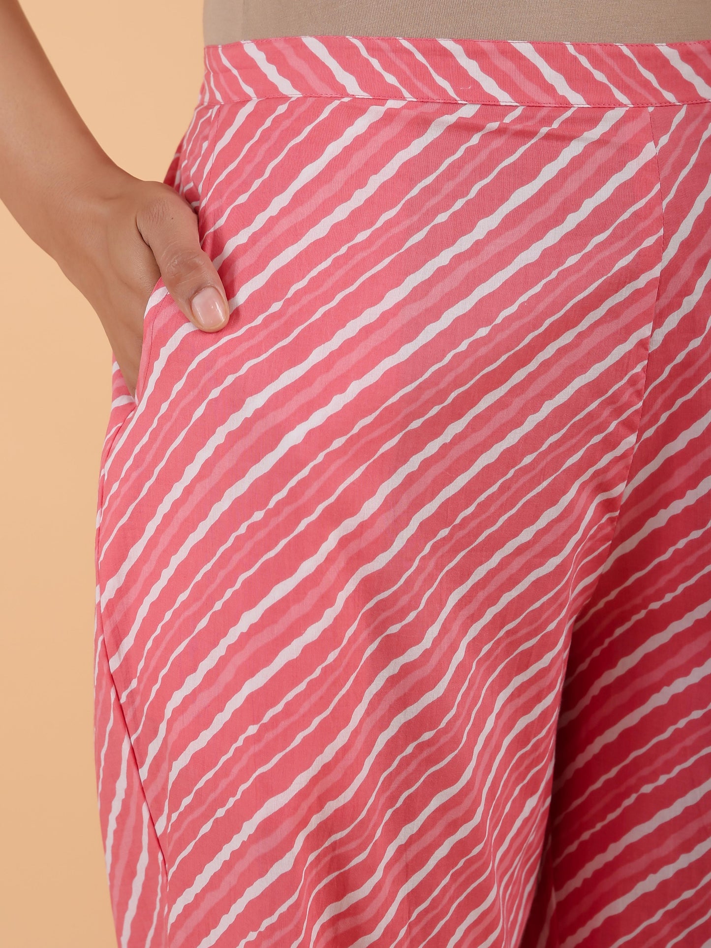 Soft Cotton Striped Pant